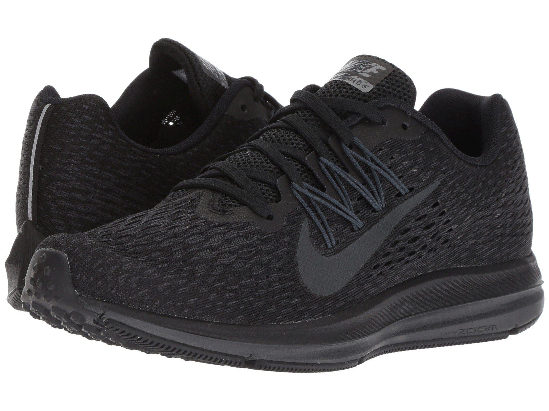Nike Rubber Air Zoom Winflo 5 (black/anthracite) Running Shoes - Lyst
