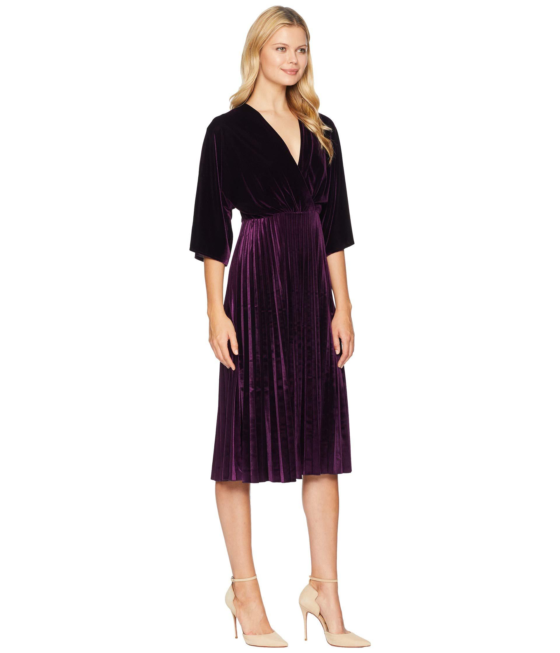 maggy london kimono pleated dress