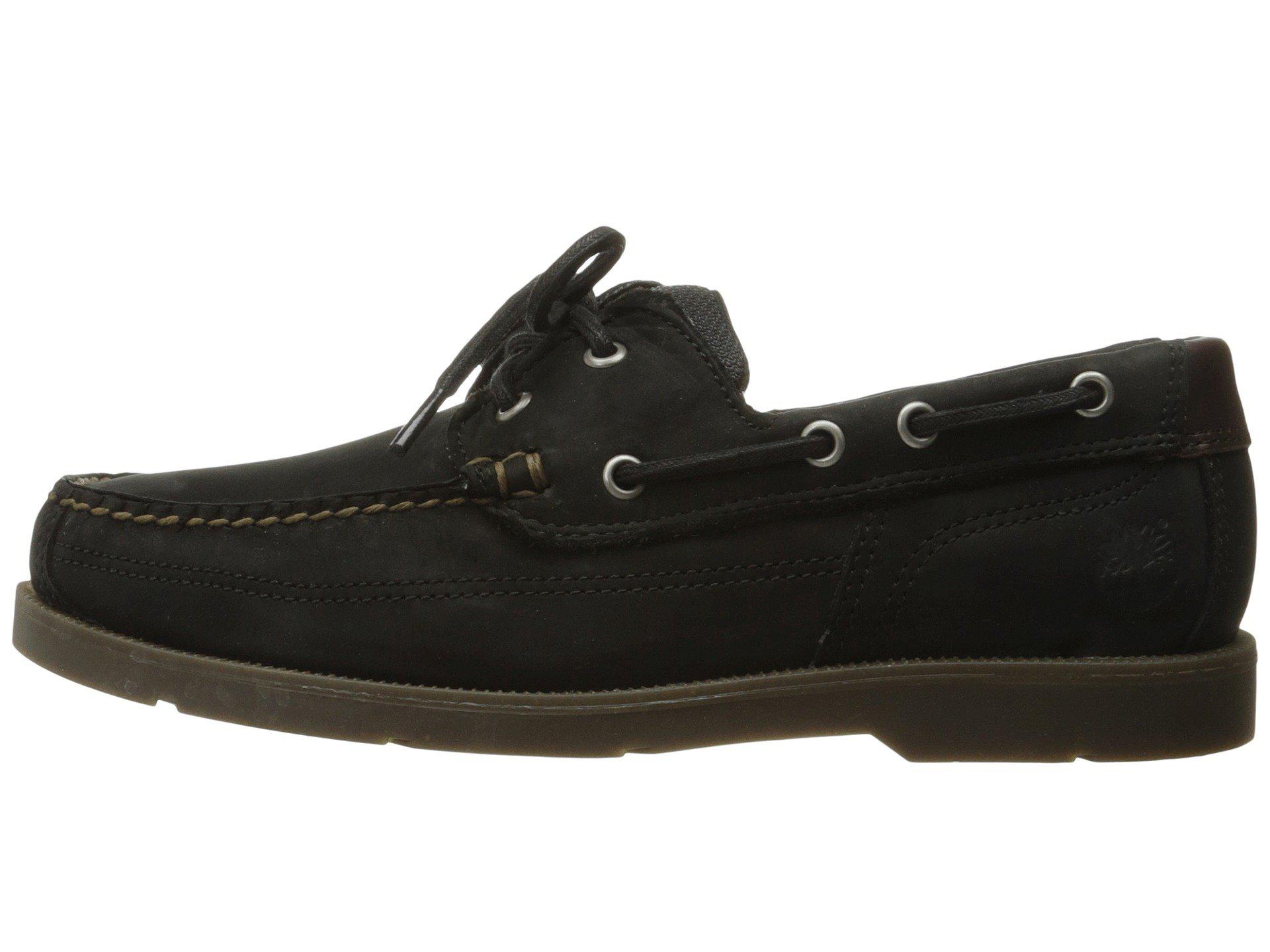 timberland piper cove leather boat shoe