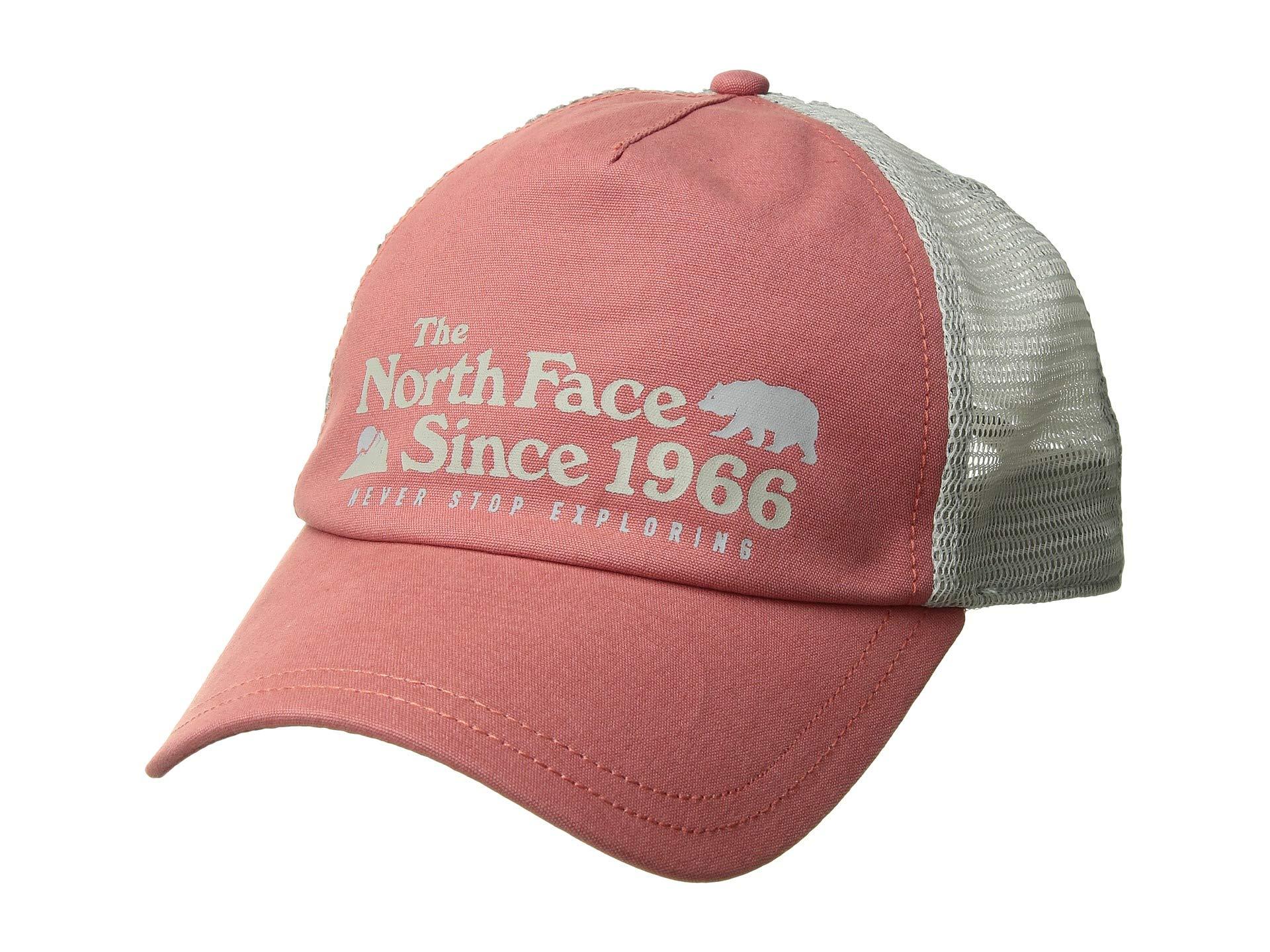 The North Face Cotton Low Pro Trucker Hat In Orange Lyst