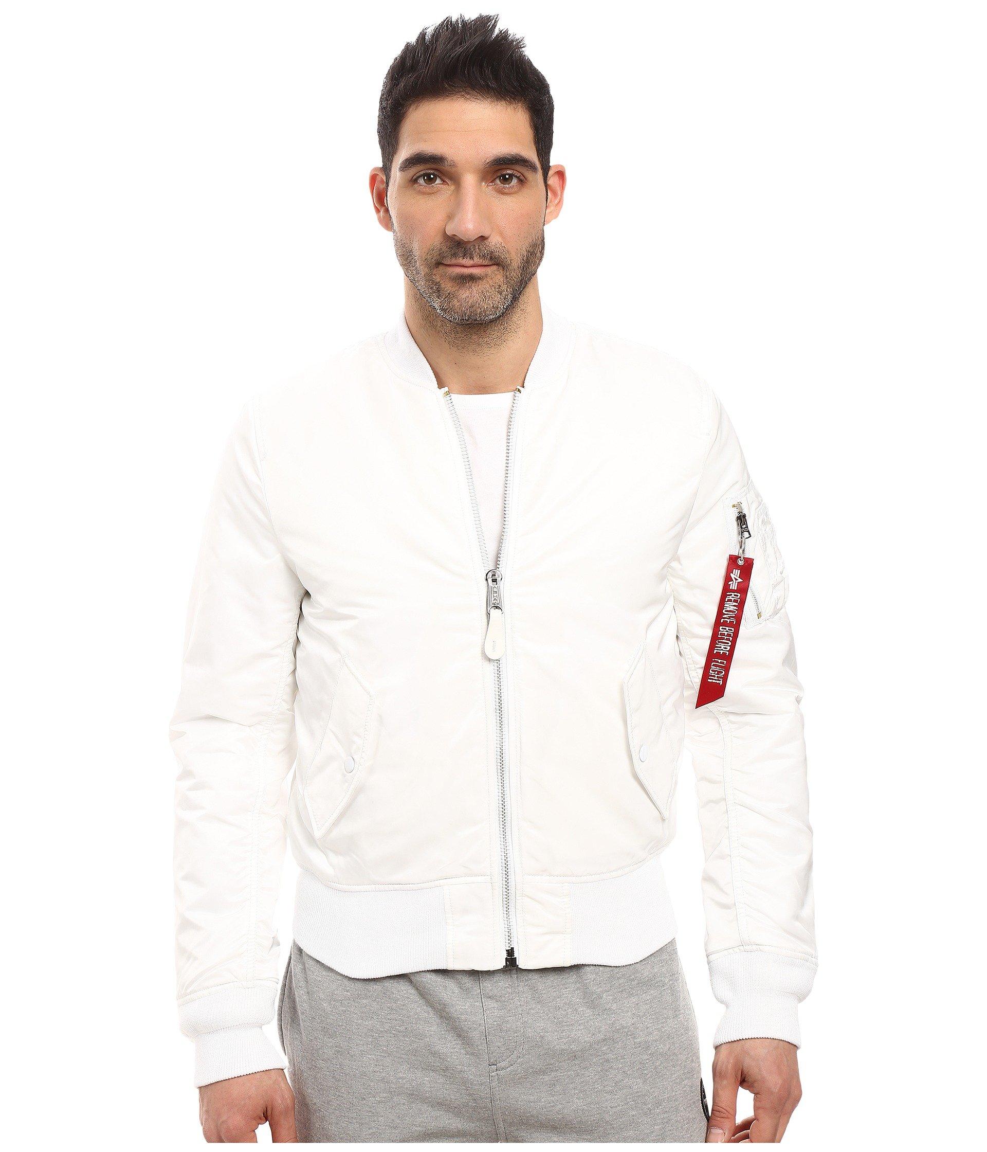 Alpha Industries Synthetic Ma 1 Slim Fit Flight Jacket White Coat For Men Lyst Alpha Industries Synthetic Ma 1 Slim Fit Flight Jacket White Coat For Men Lyst