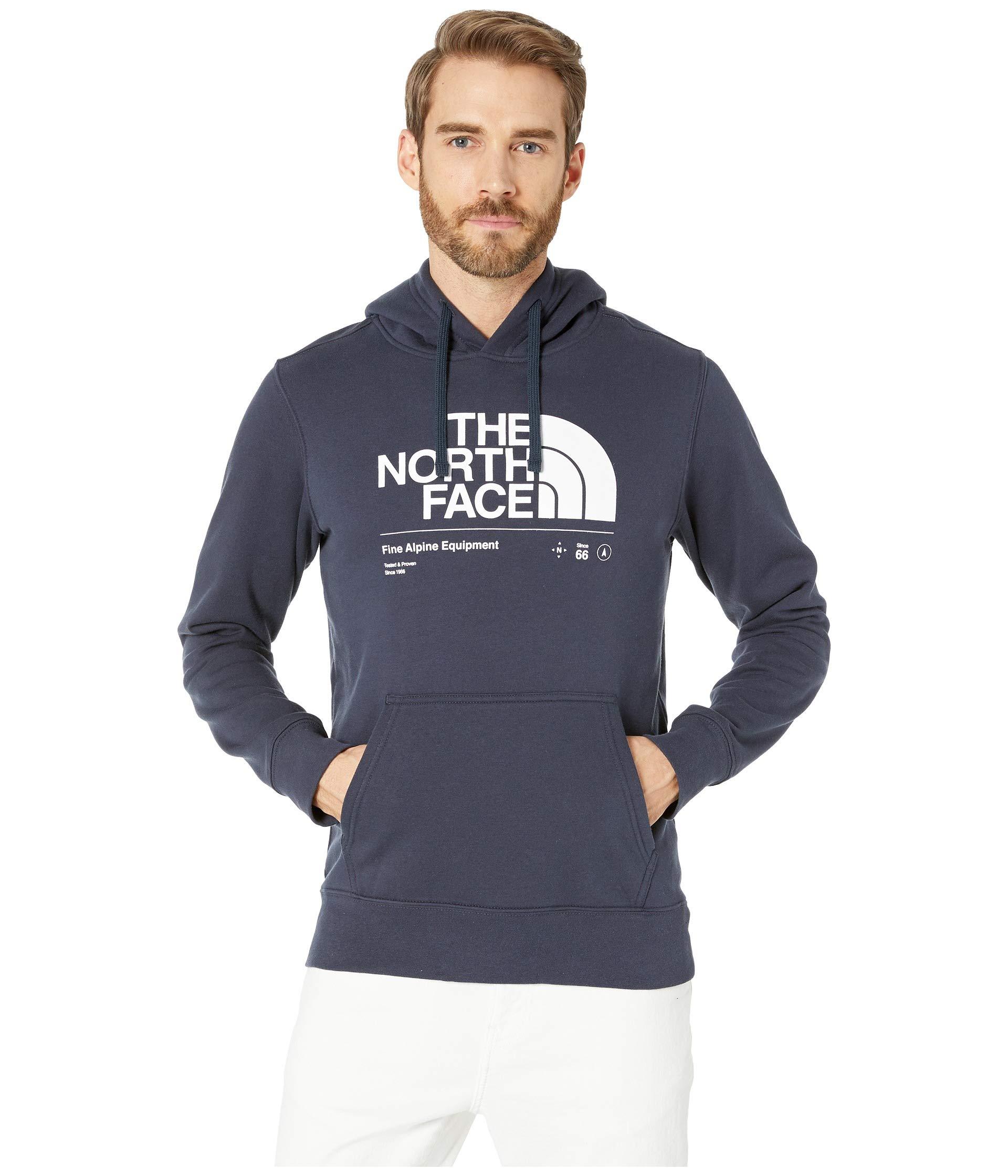dark blue north face hoodie