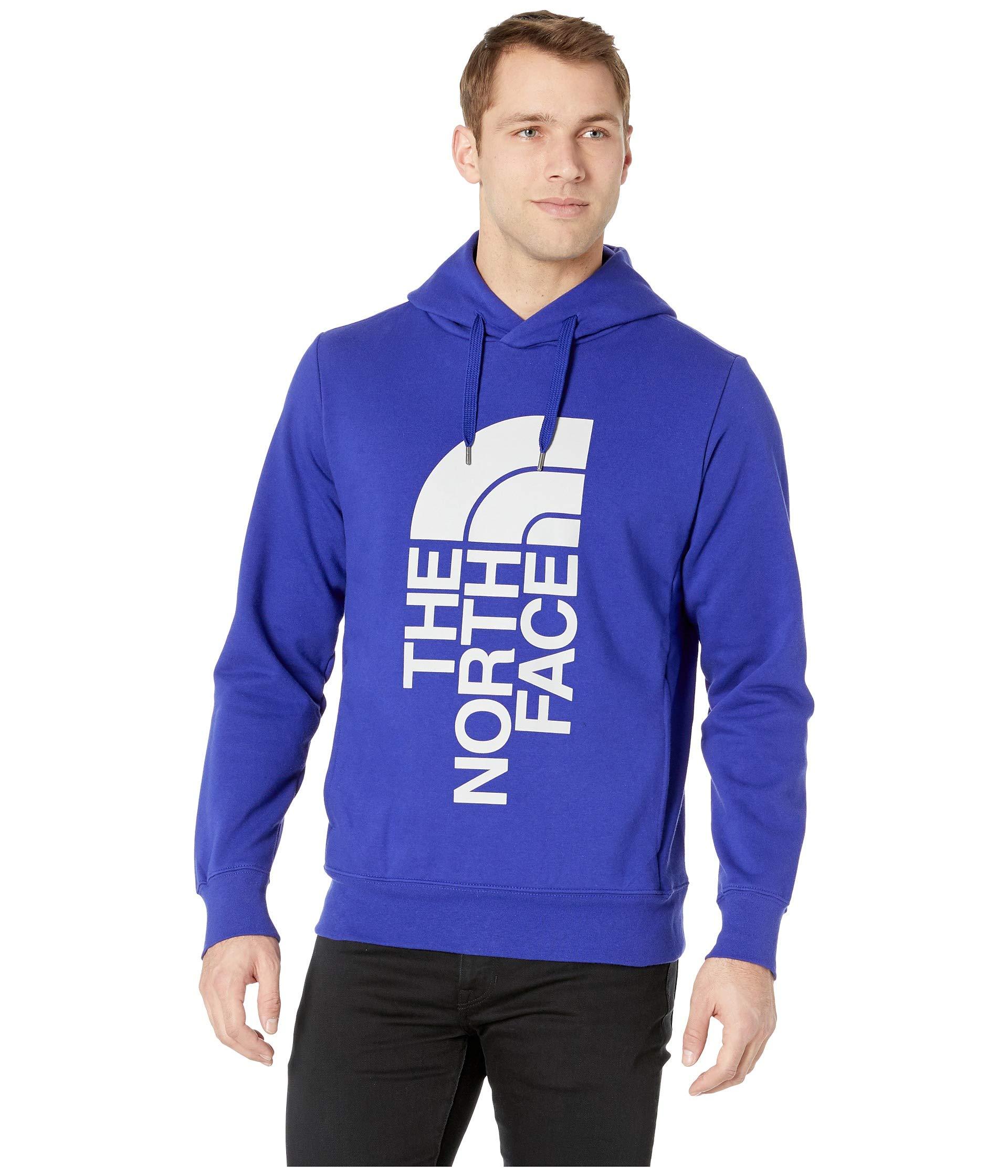 The North Face Cotton Trivert Pullover Hoodie in Blue for Men - Lyst