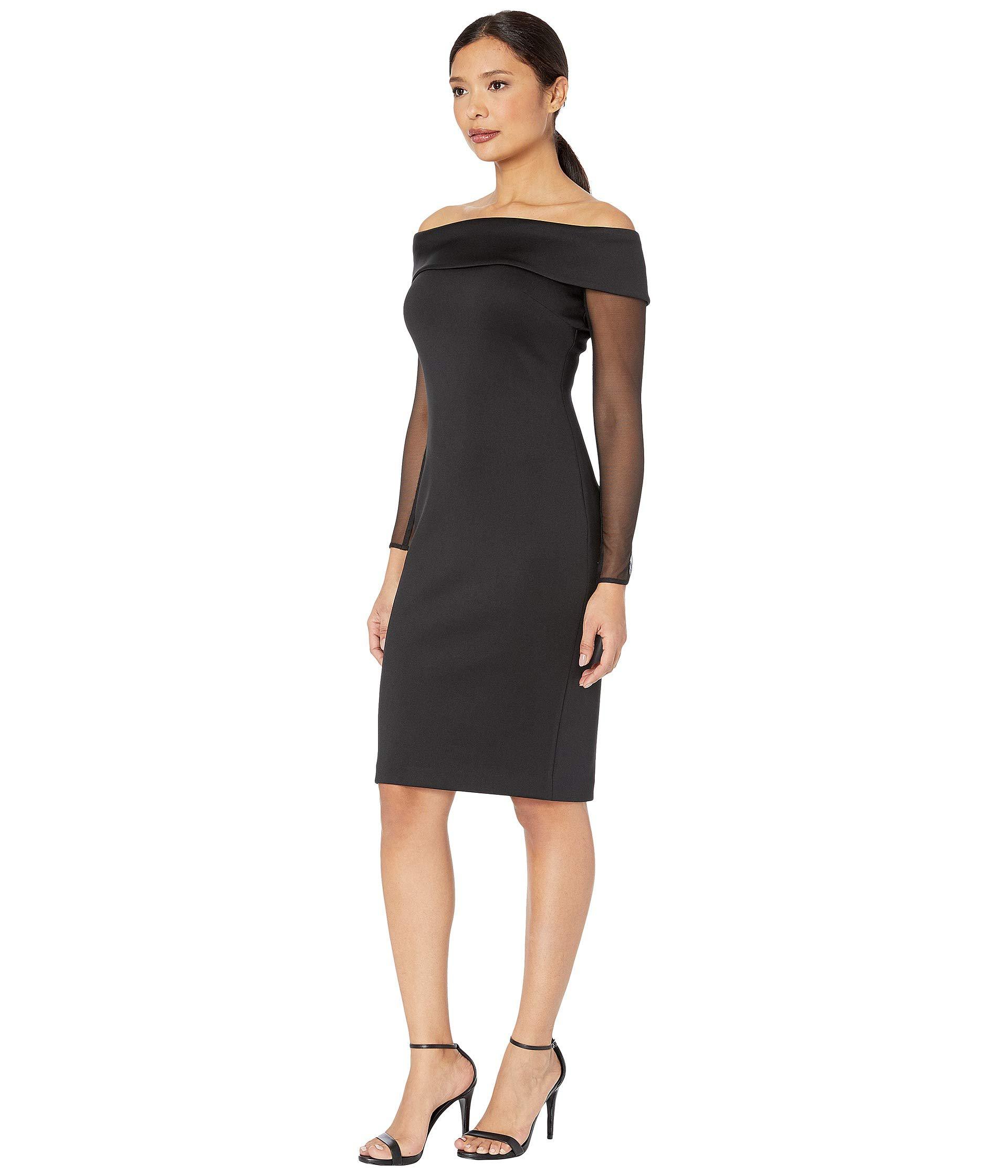 calvin klein off the shoulder gown