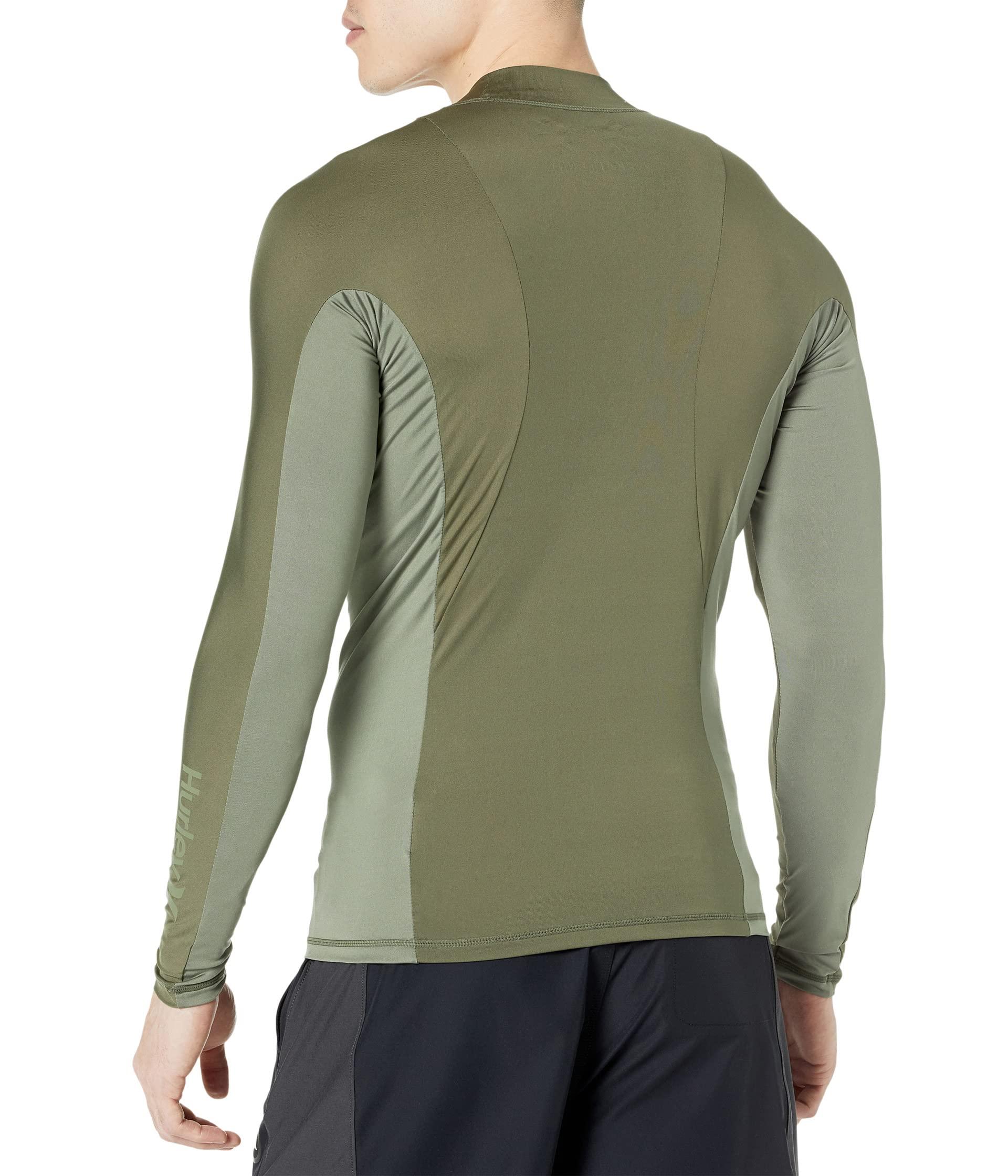 Hurley Chanel Crossing Paddle Series Long Sleeve Surf Top in Green