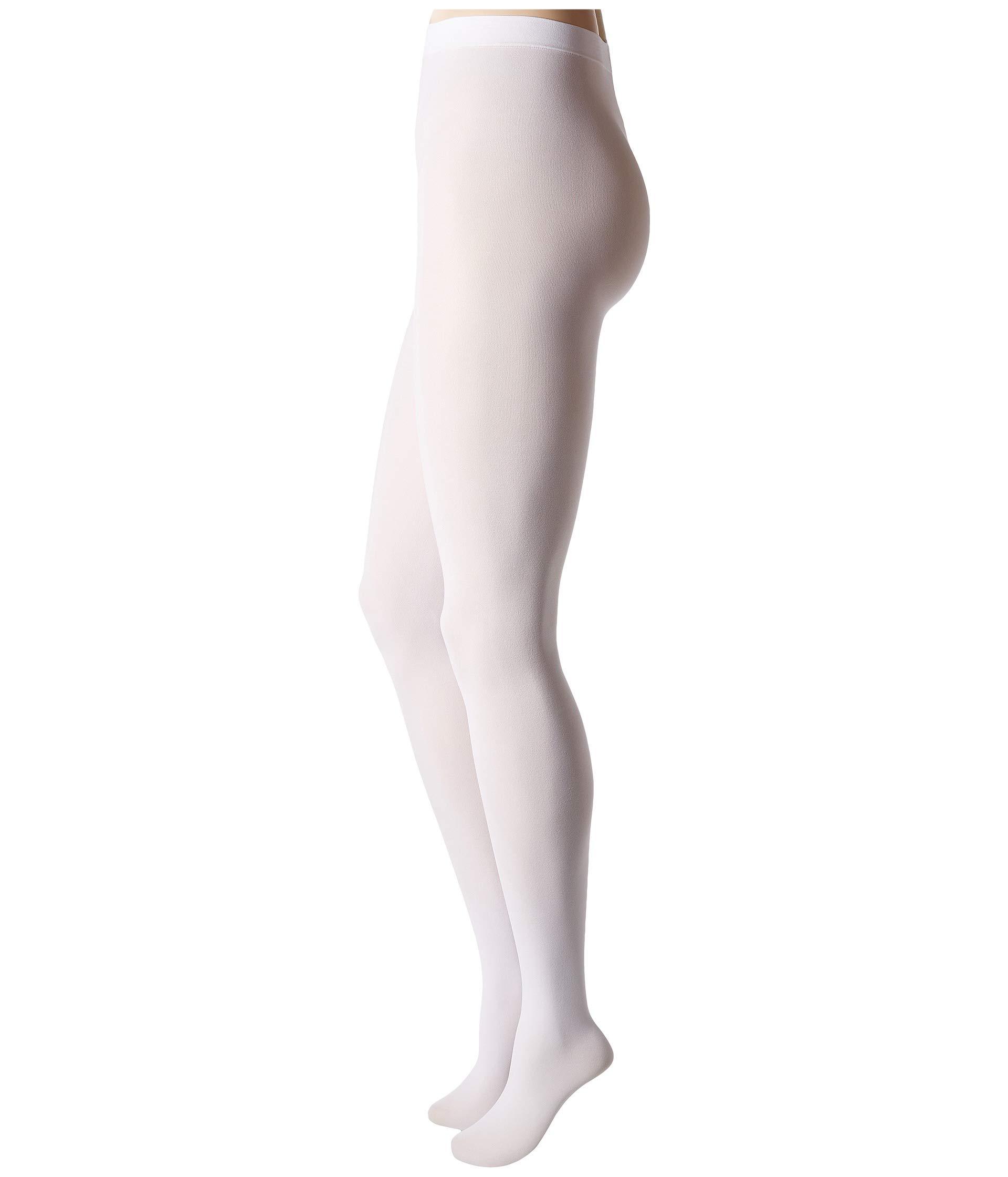Hue Synthetic Opaque Tights in White - Lyst