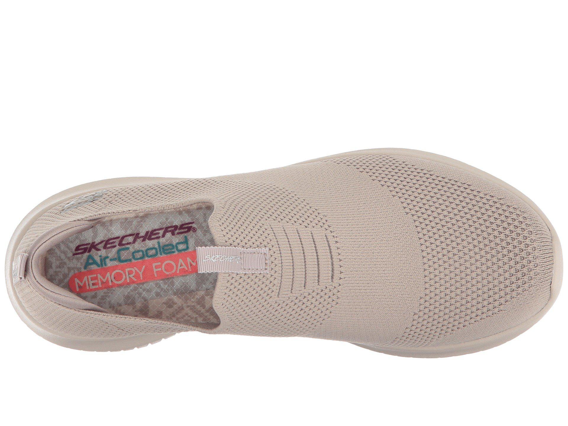 skechers ultra flex first take taupe