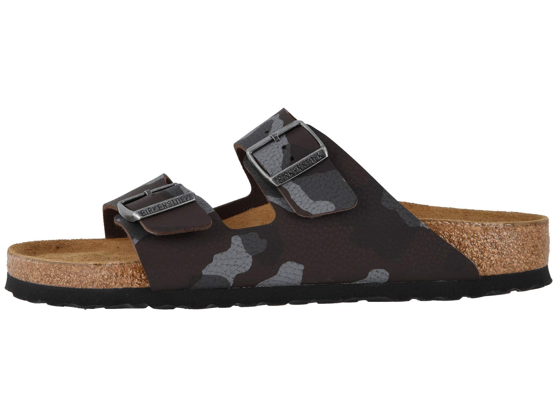 Birkenstock Arizona Soft Footbed (desert Soil Camo Brown Birko-flor) Men's  Sandals for Men | Lyst