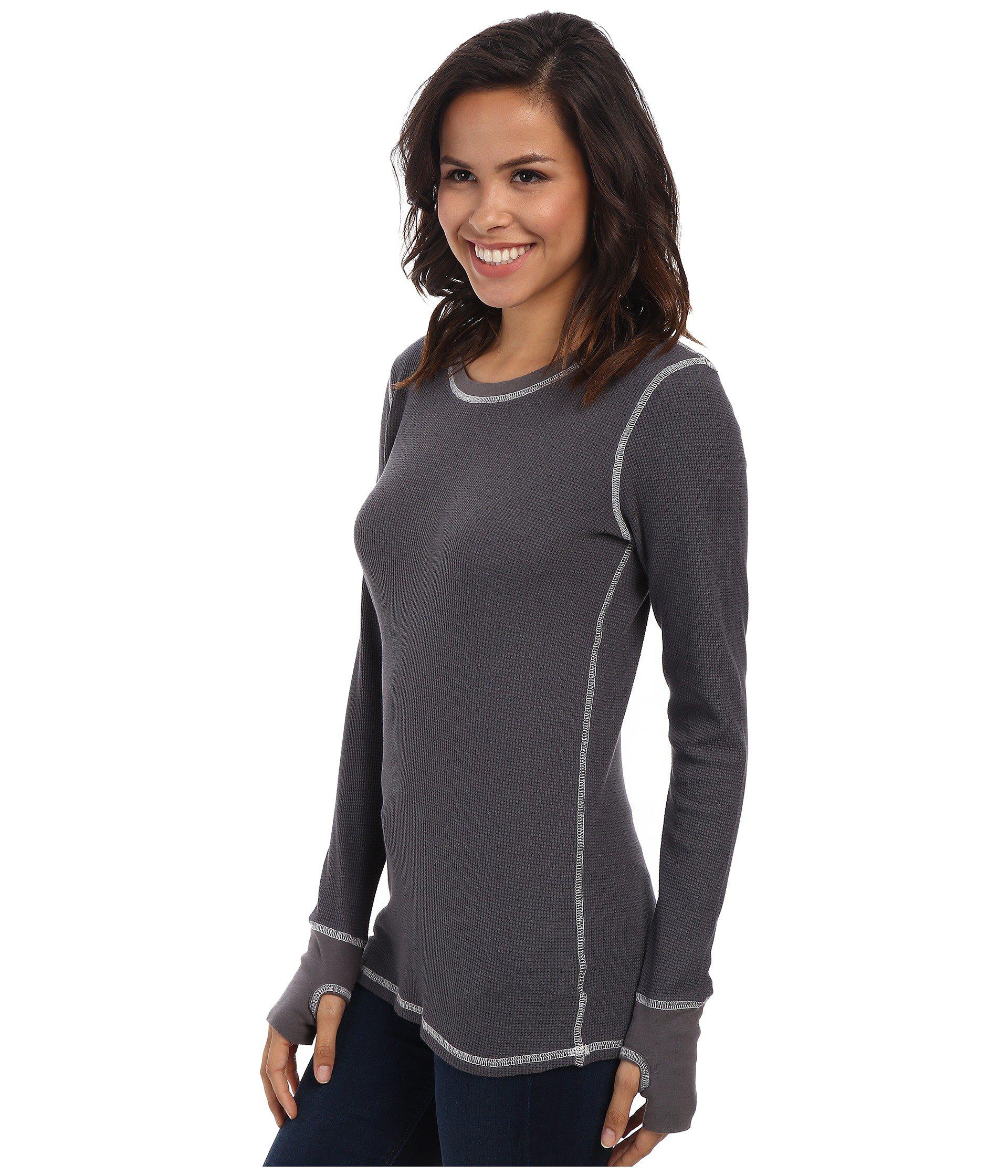 Thumbhole Tee Thermal Crew (lapis 