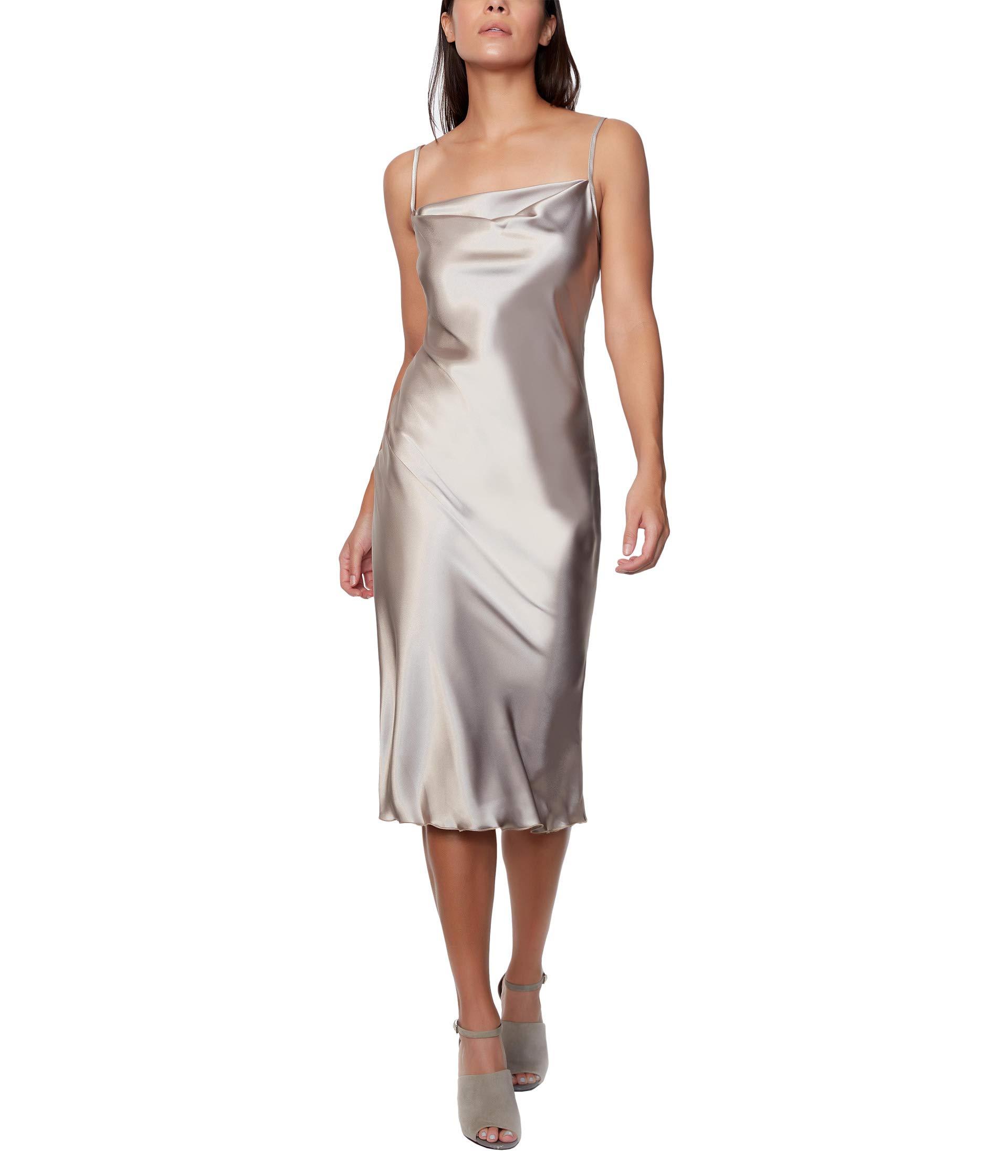 Bebe Satin Slip Dress Lyst