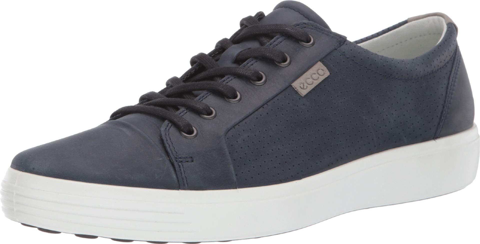 Ecco Leather Soft 7 City Sneaker in Blue for Men - Lyst