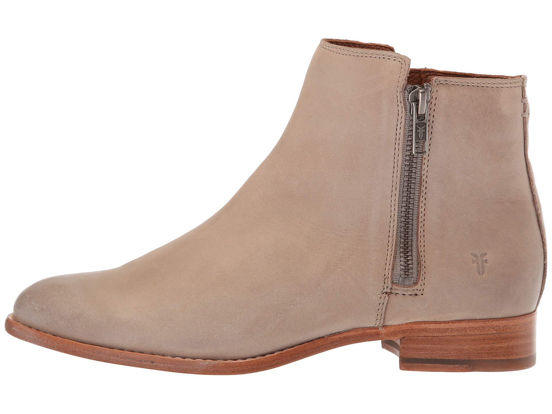 frye carly double zip boot