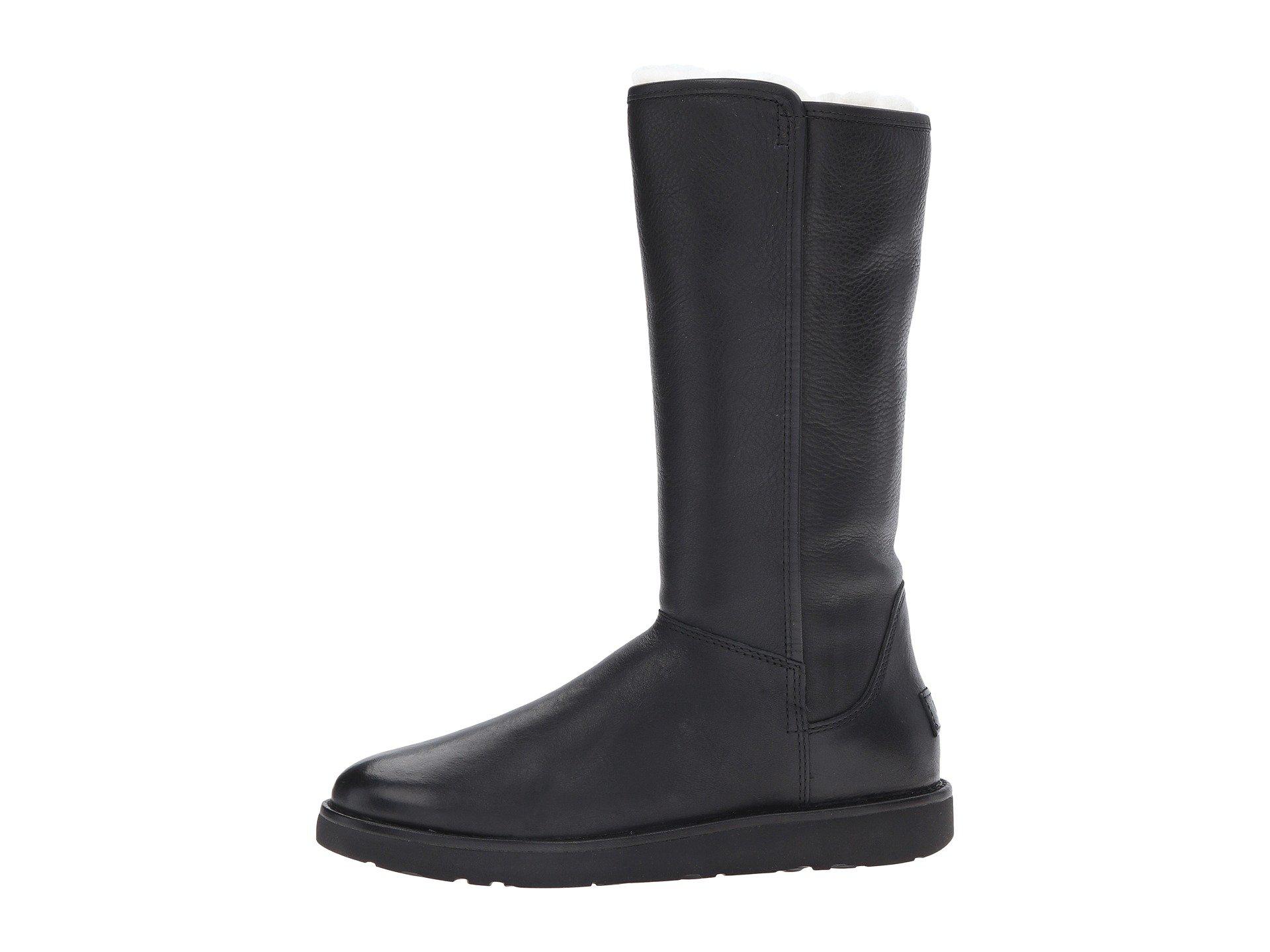 UGG Abree Leather Boots in Nero (Black 