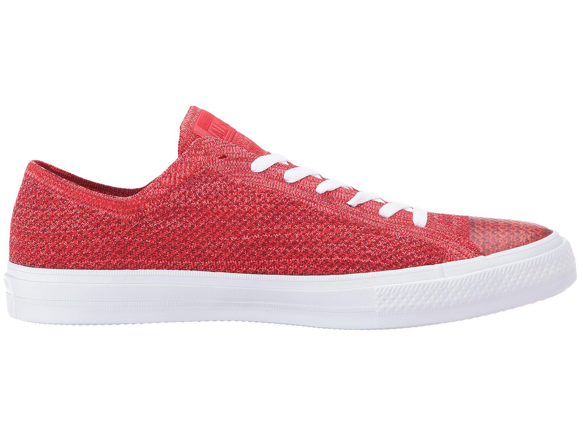 converse flyknit red
