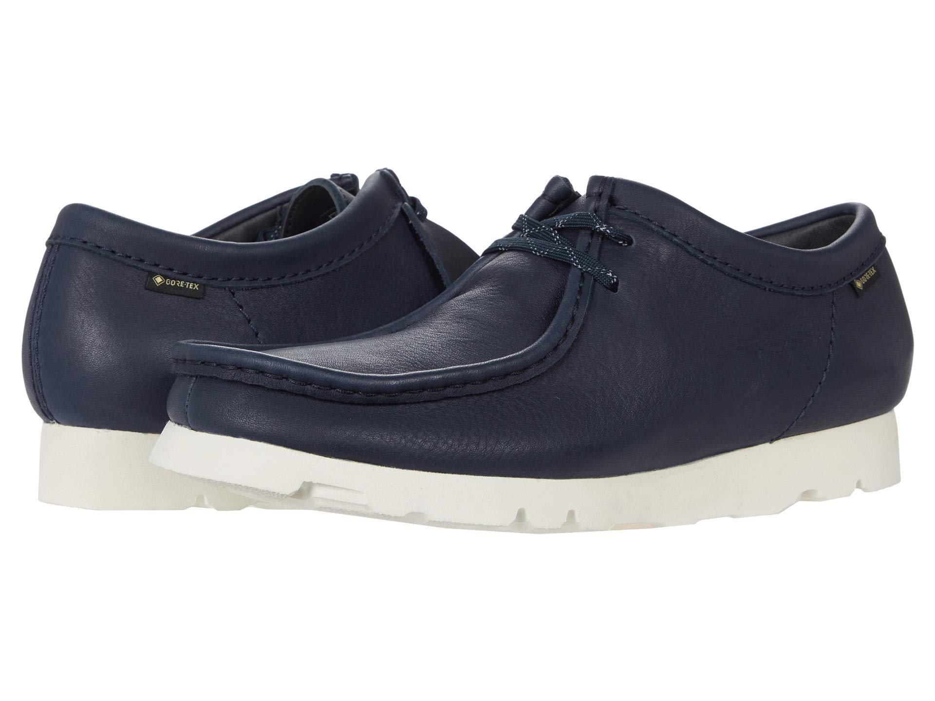 Clarks Leather Wallabee Gtx Shoes in Navy (Blue) for Men - Save 11% - Lyst