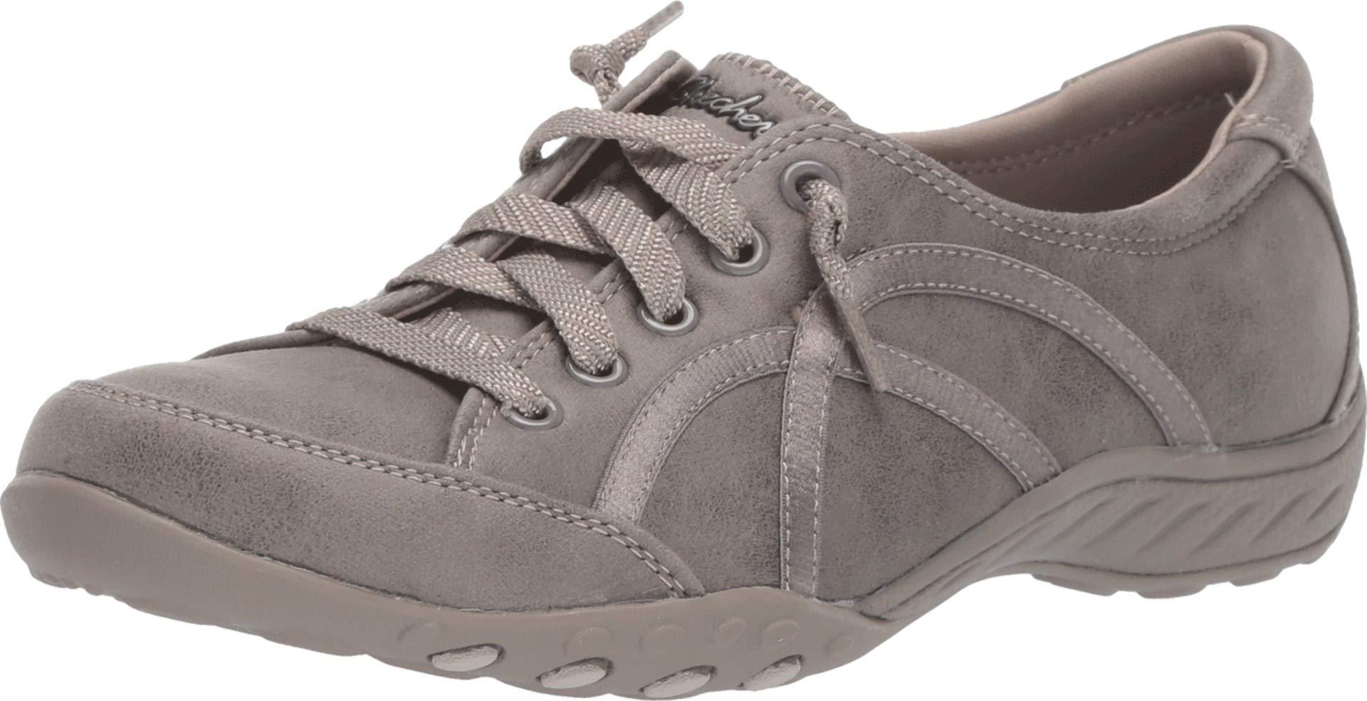 skechers breathe easy taupe