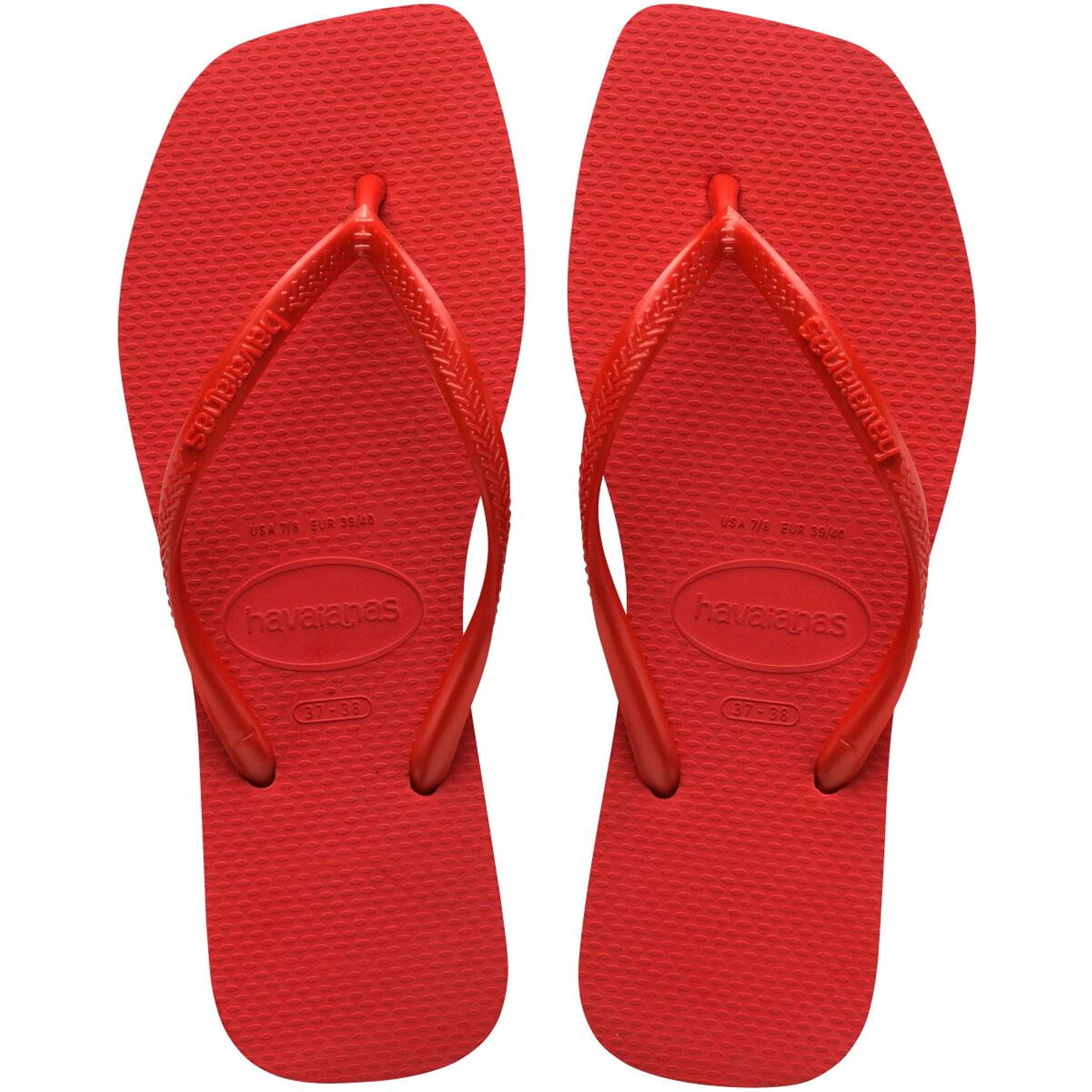 Havaianas Slim Square Flip Flop Sandal in Red | Lyst