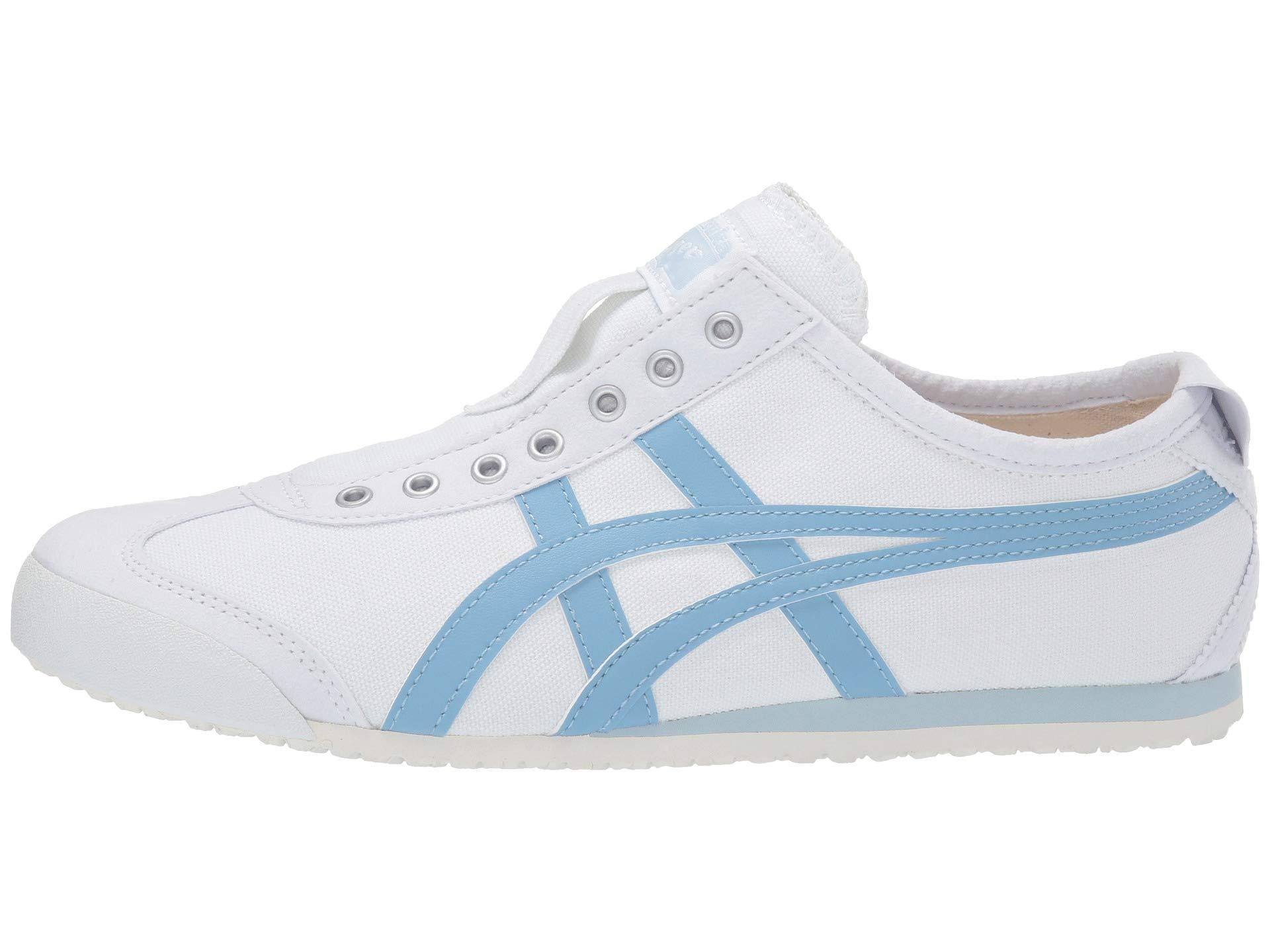 Onitsuka Tiger Lace Mexico 66 Slip On White Sienna Women S Shoes In White Blue Smoke Blue Lyst