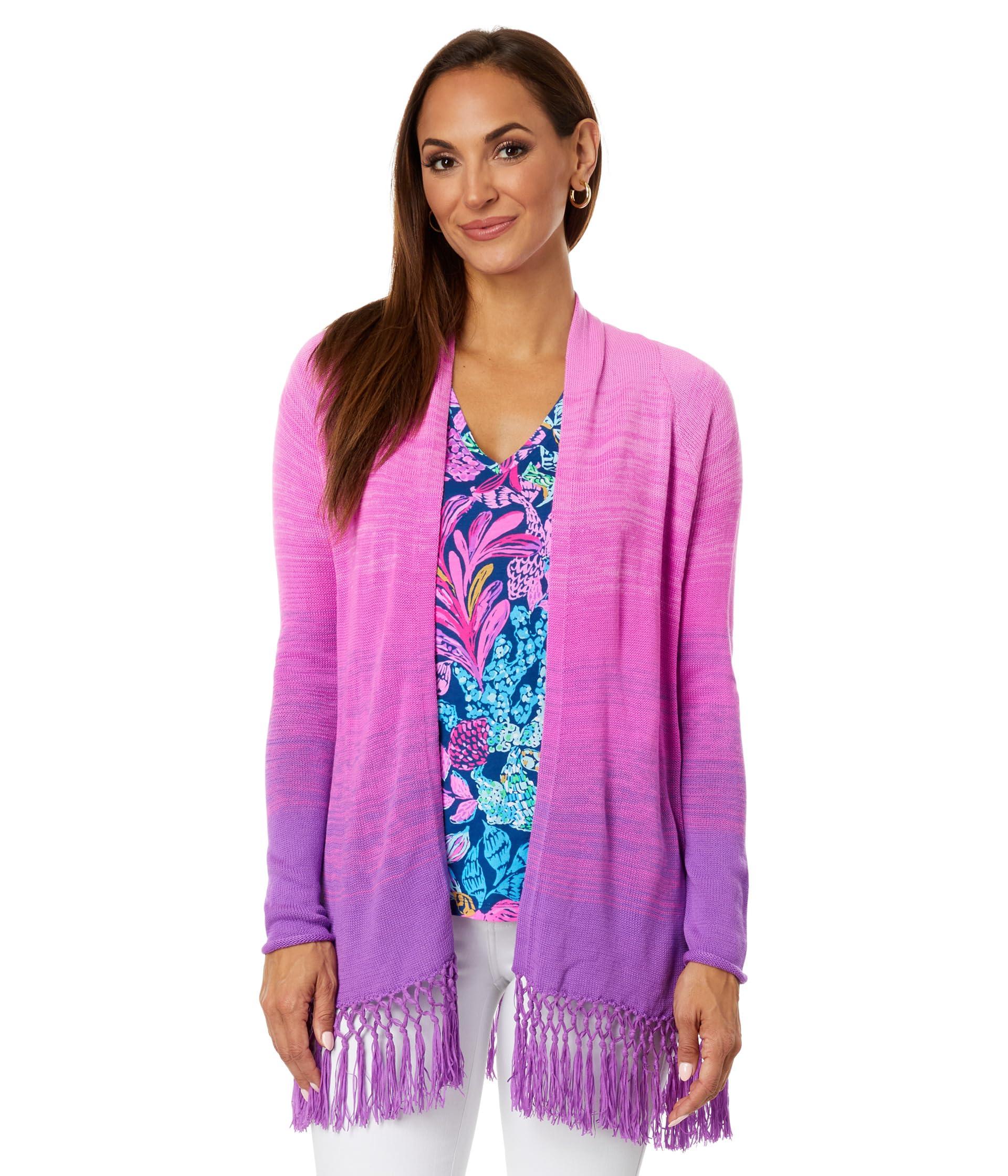 Lilly Pulitzer Tatum Ombre Cardigan in Purple Lyst