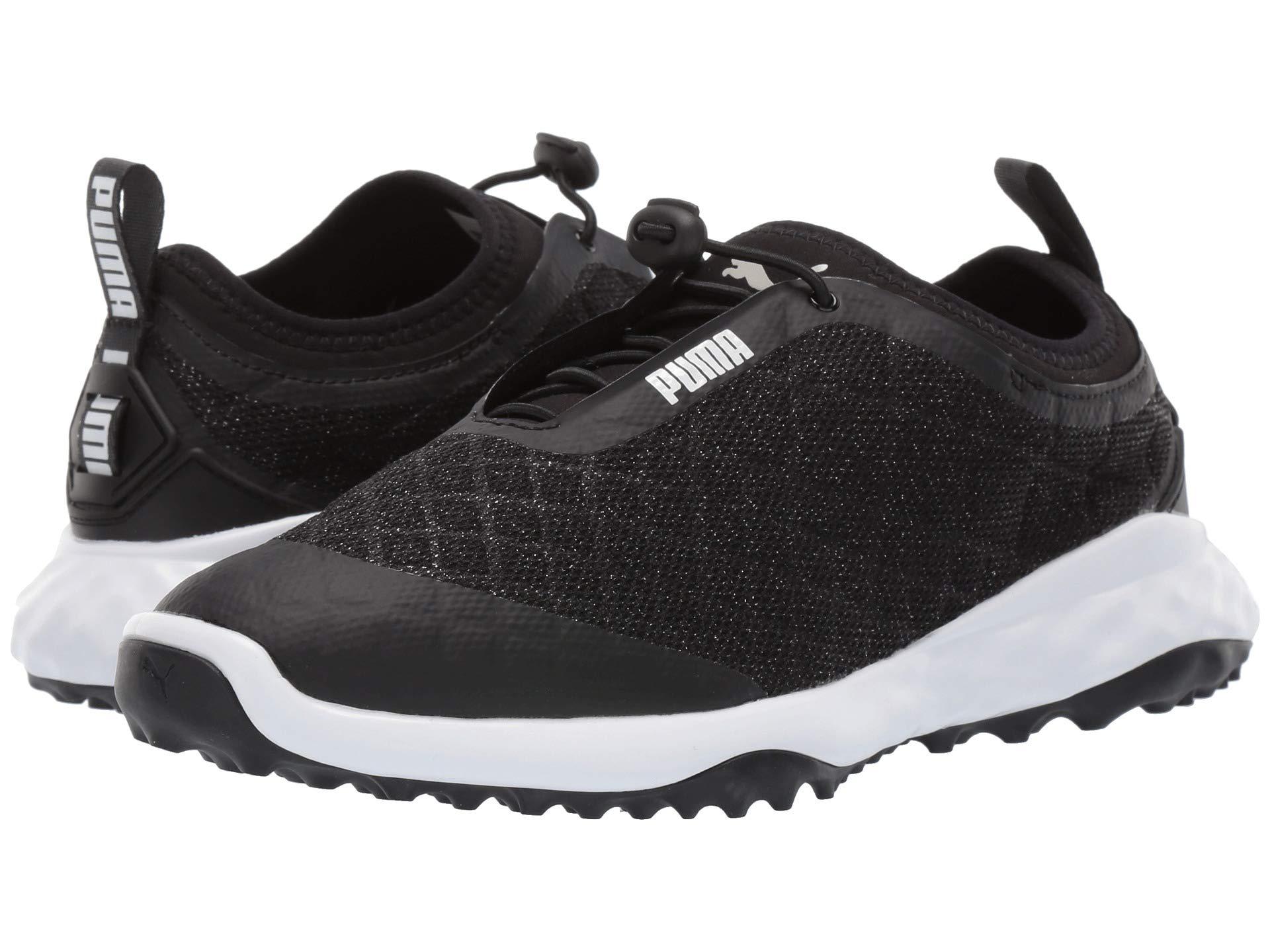 puma men black fusion running shoes