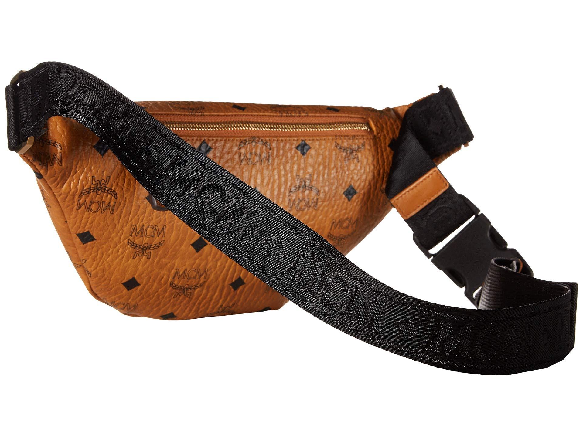 MCM Canvas Fursten Visetos Belt Bag Small in Cognac (Brown) Lyst