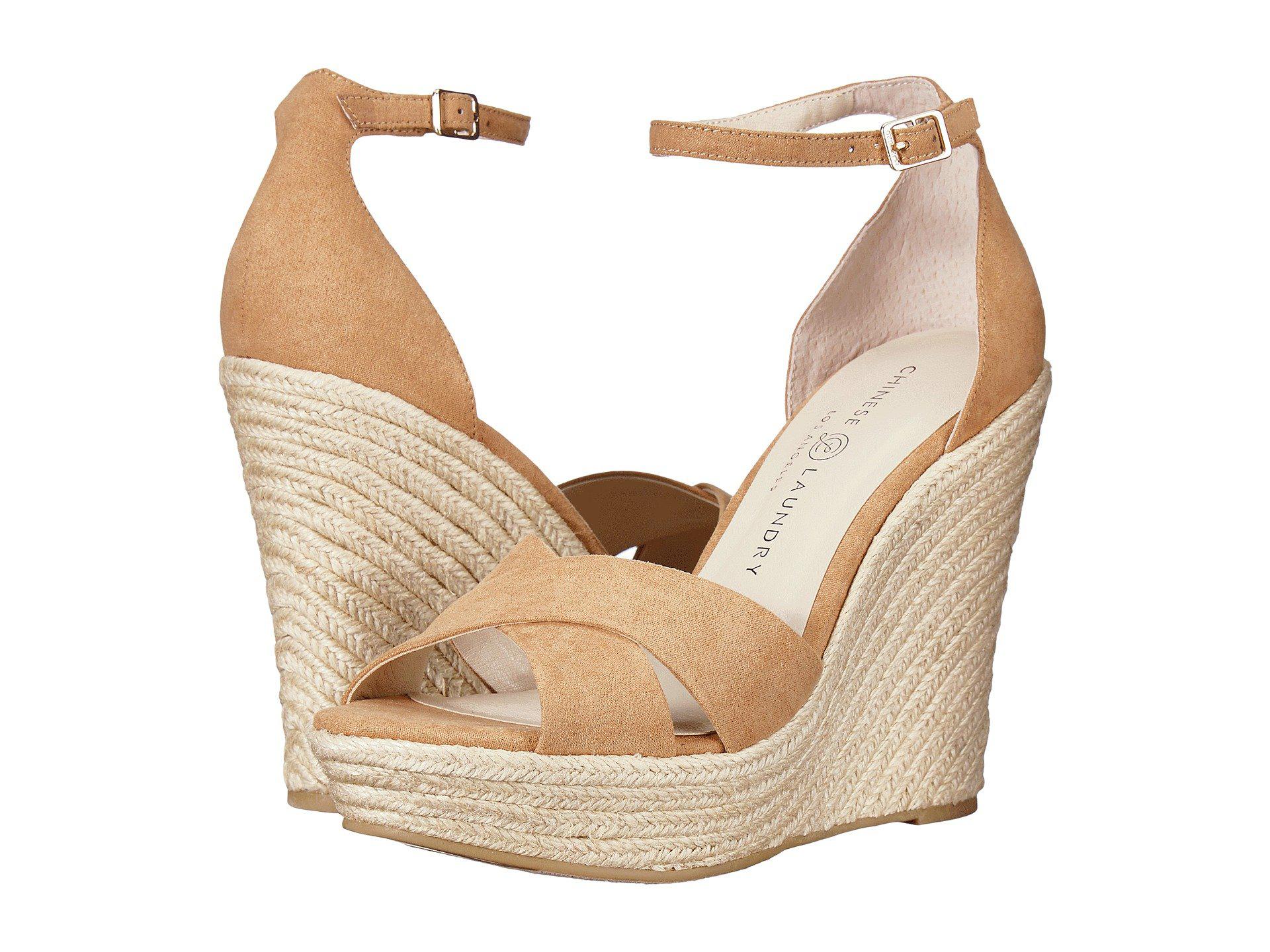 morgan camel suede espadrille wedges