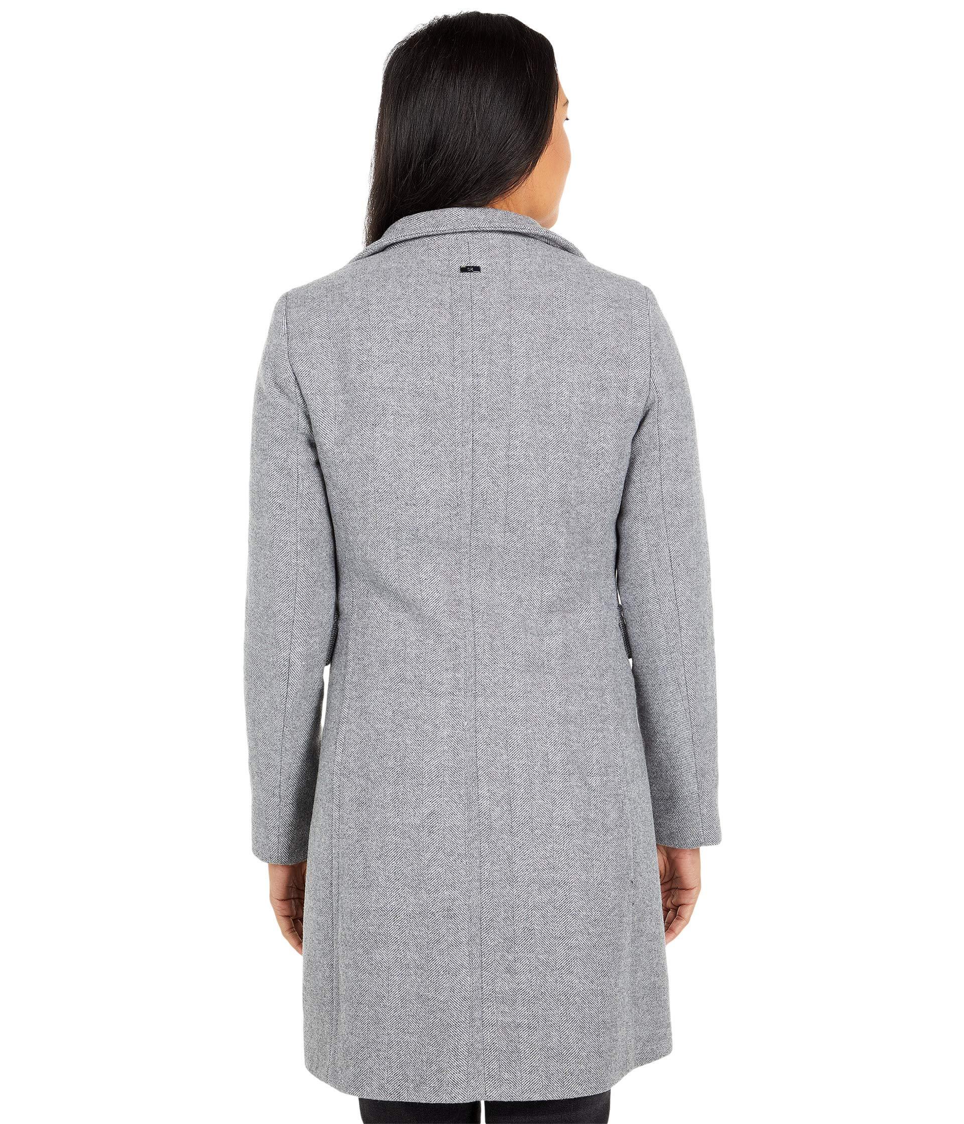 calvin klein stand collar coat