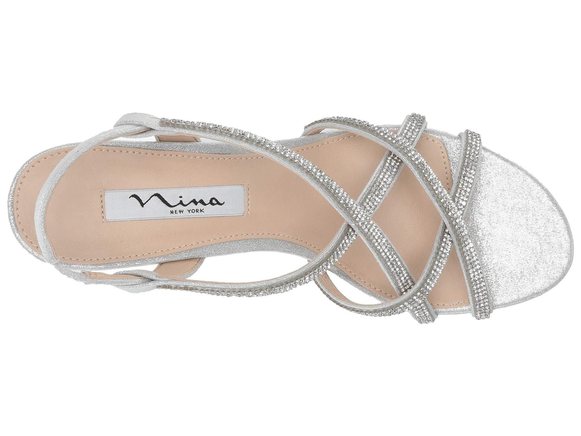 nina new york silver shoes