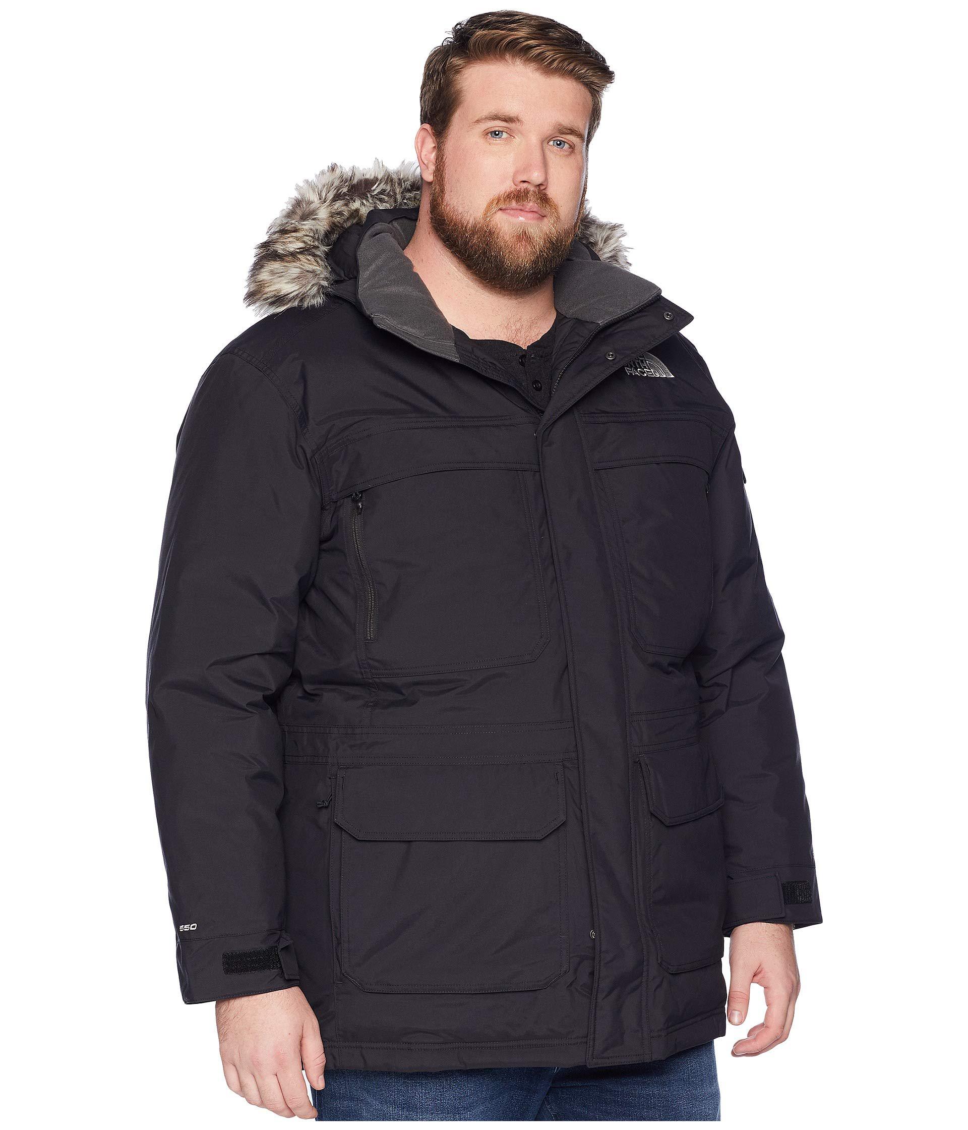 north face men's tall winter coat