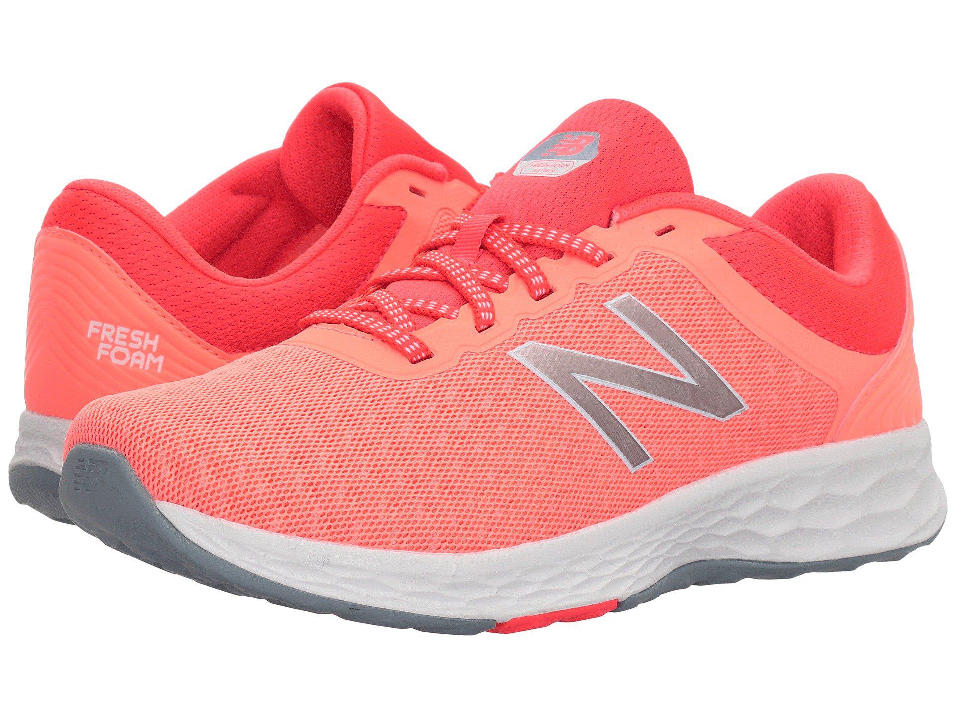 New Balance Synthetic Kaymin (fiji/vivid Coral) Women's Running Shoes ...