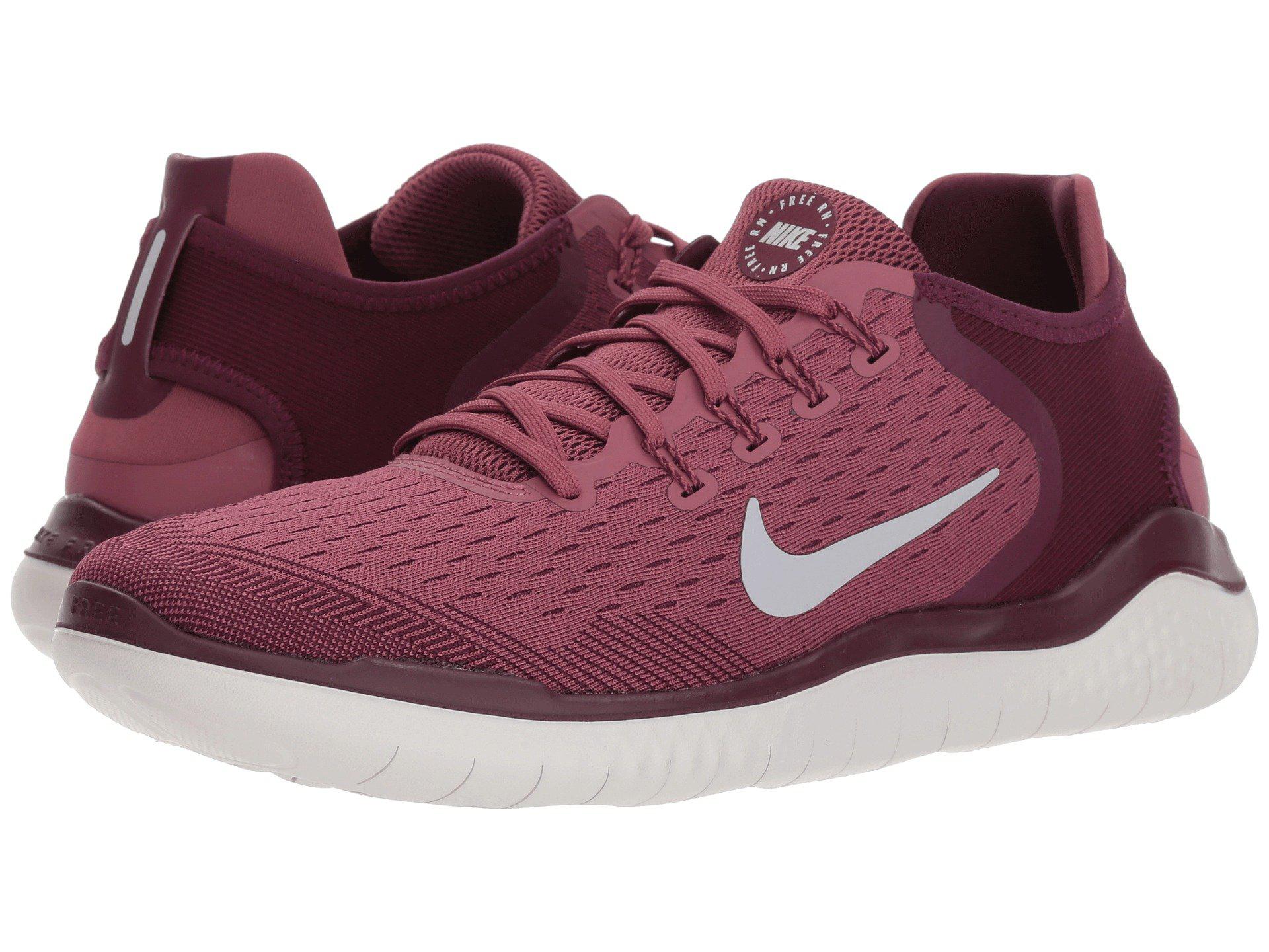 Nike Synthetic Free Rn 2018 (bordeaux/wolf Grey/vintage Wine) Running Shoes  for Men | Lyst