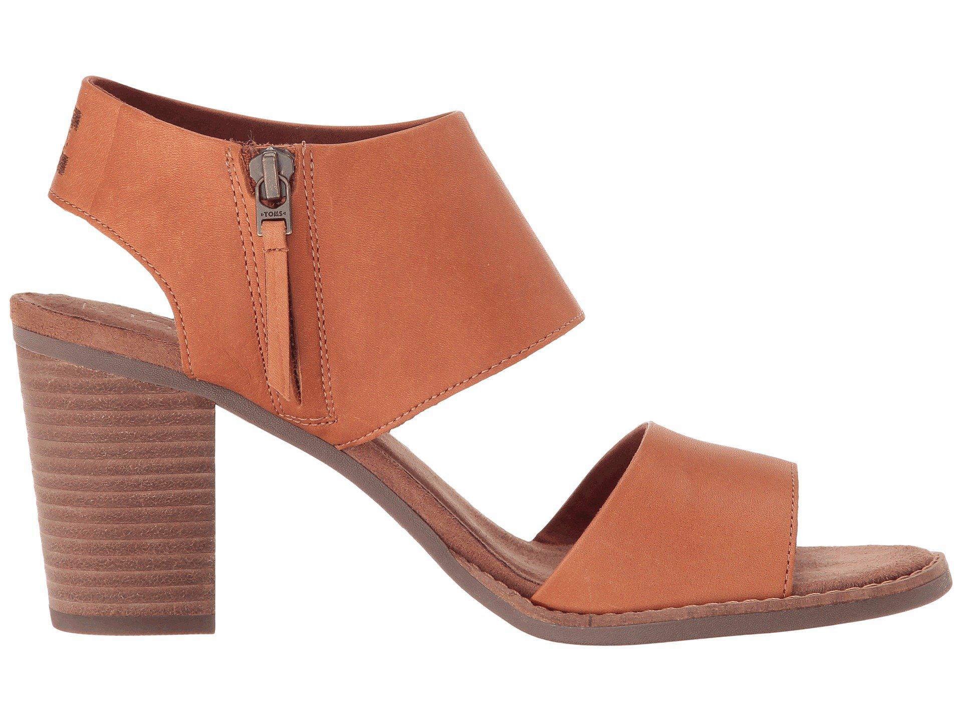 Toms majorca sandal tan cheap leather