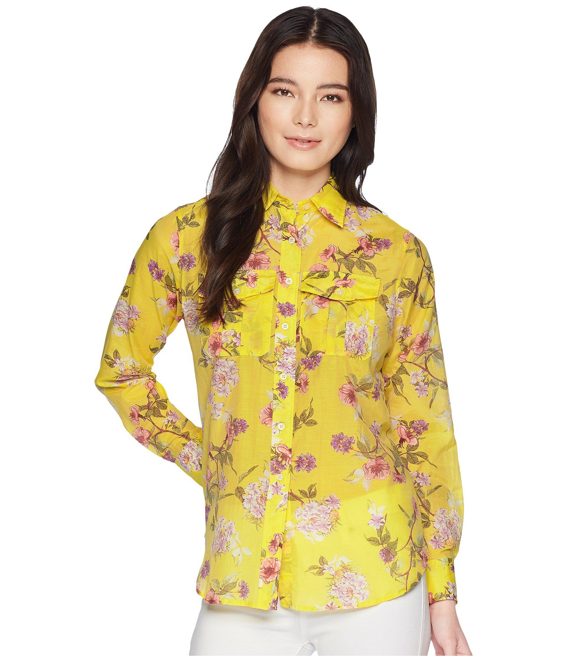 ralph lauren yellow button down shirt