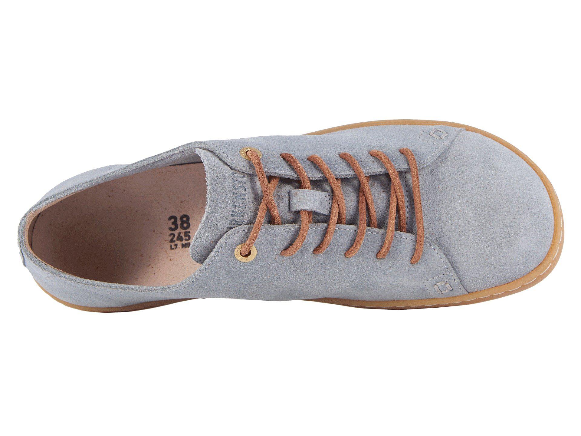 Birkenstock Arran - Suede (sand Suede) Women's Lace Up Casual Shoes in Blue  | Lyst