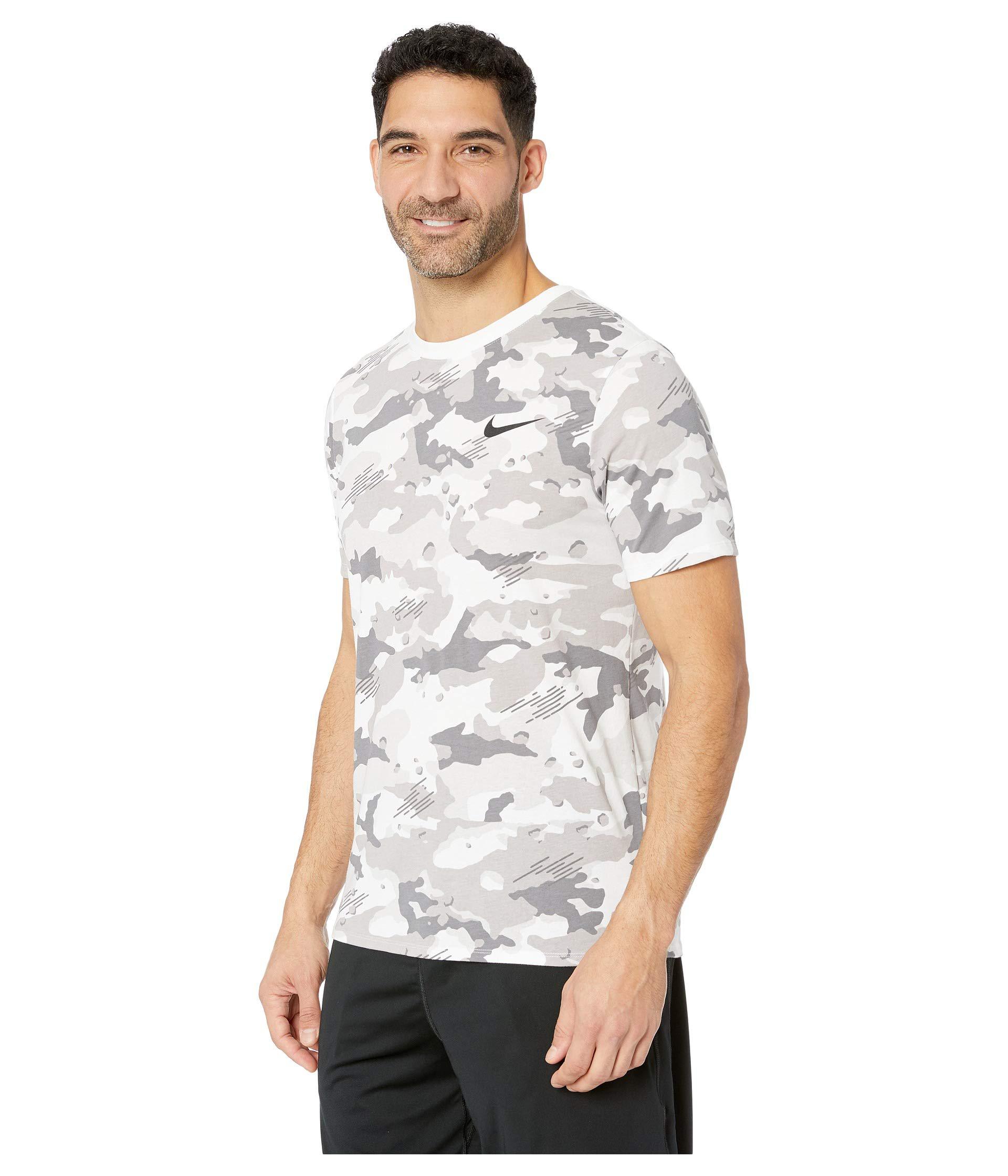 white camo nike shirt