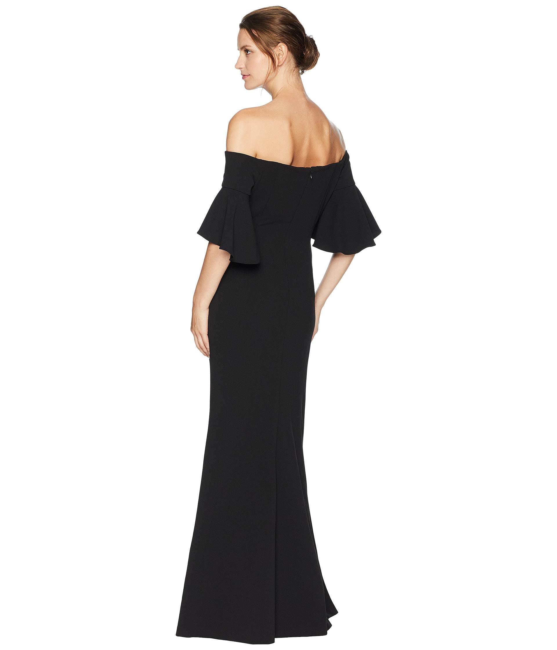 calvin klein off the shoulder high low dress