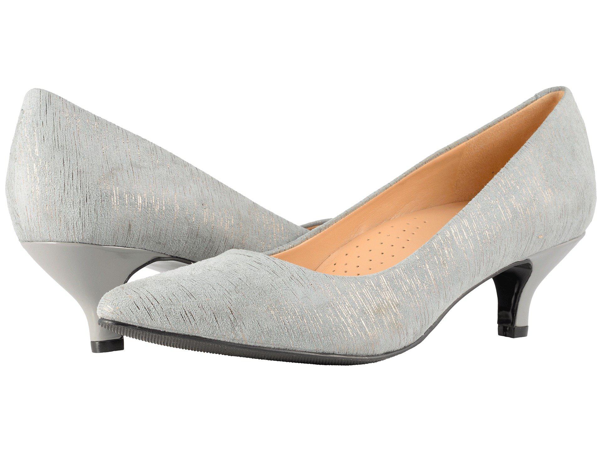 gray 2 inch heels