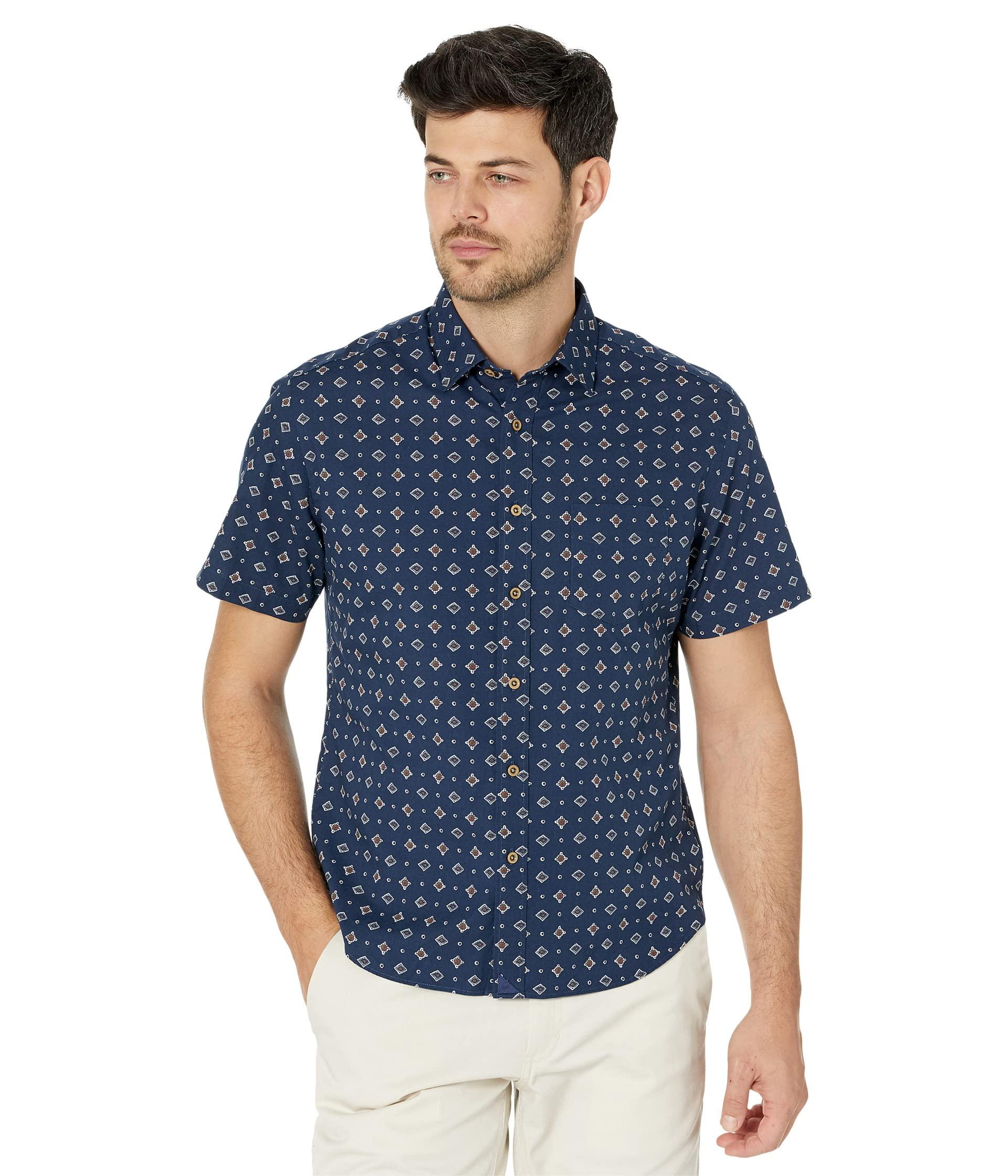 UNTUCKit Classic Cotton Short Sleeve Sabor Shirt in Blue for Men | Lyst