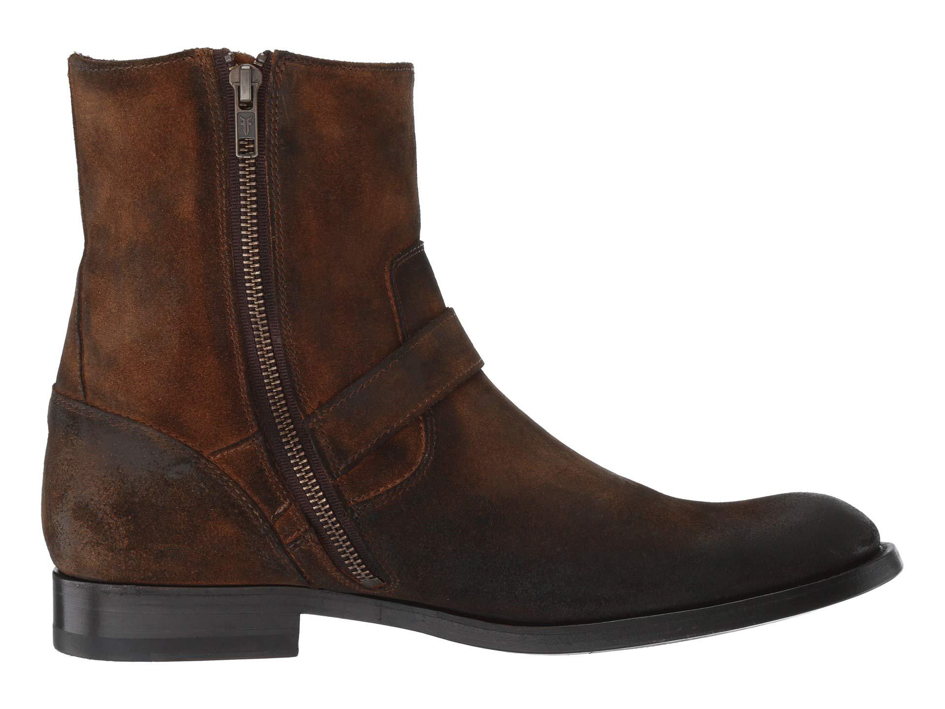 frye men's jacob back zip boot