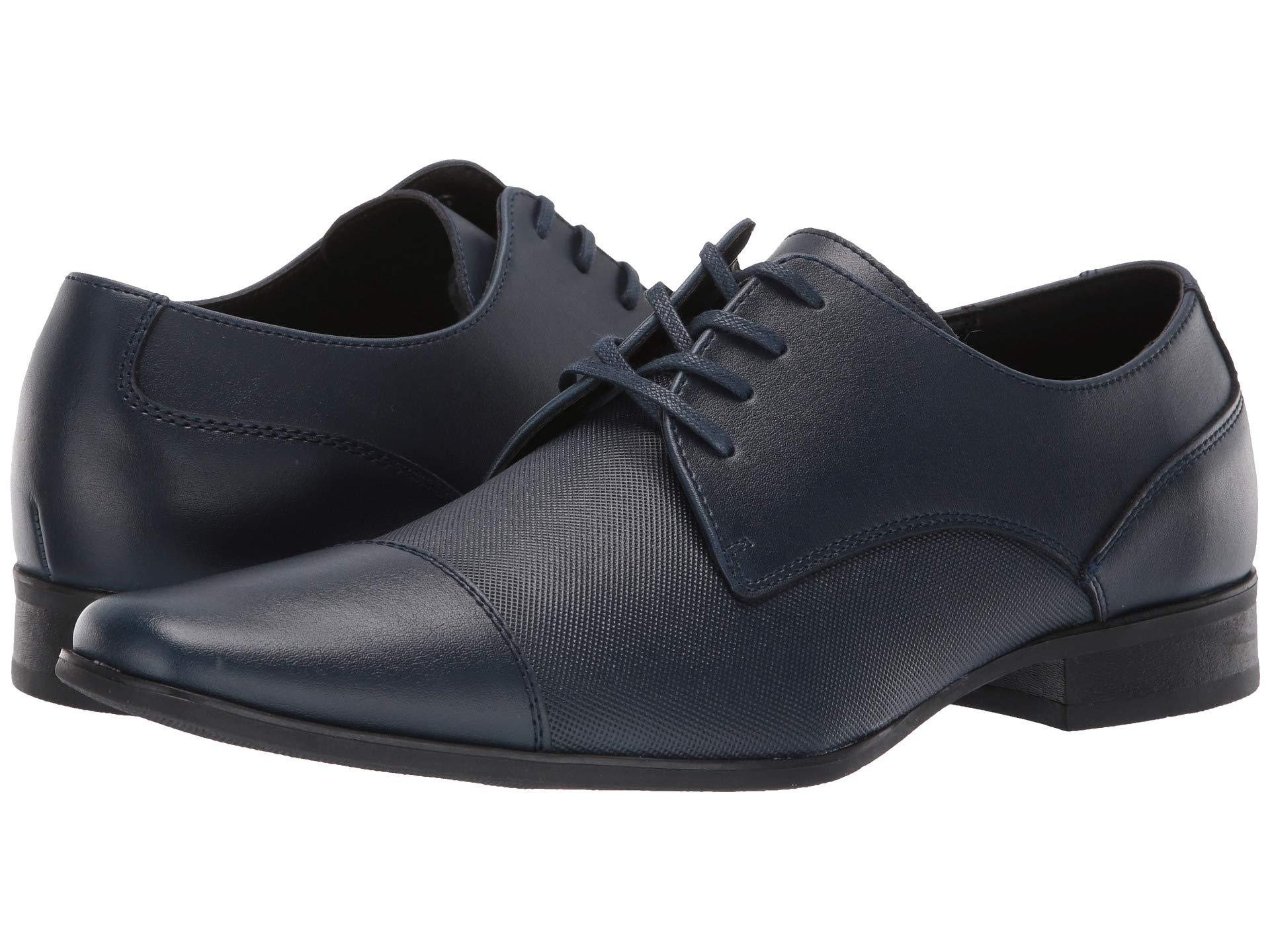 calvin klein bram leather vamp derby shoes