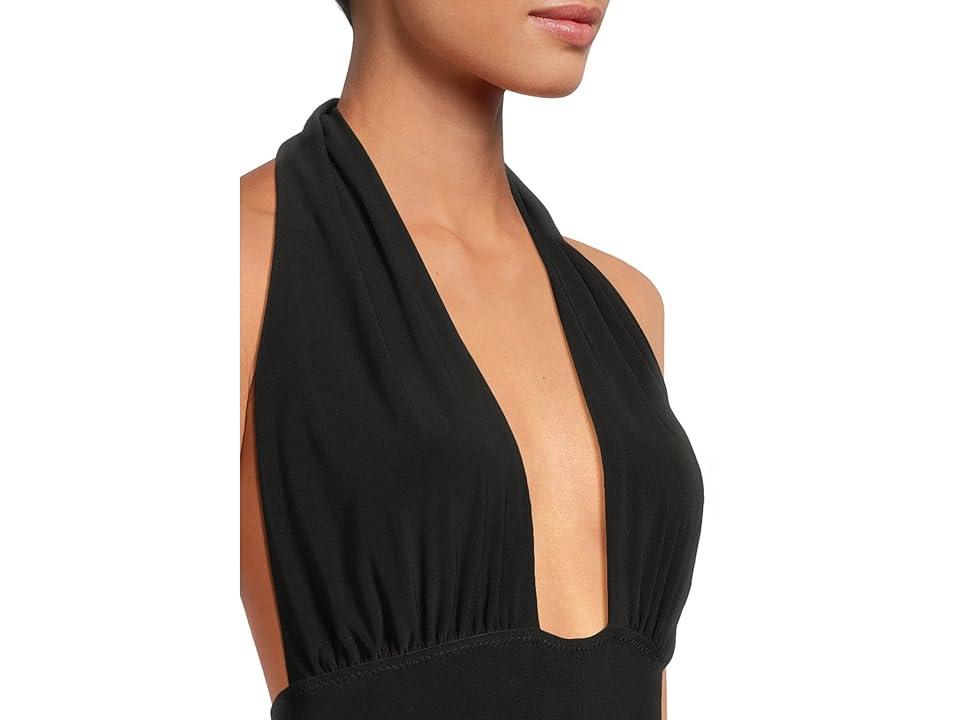 オールインワン・サロペット Norma Kamali CROSS HALTER STRAIGHT LEG JUMPSUIT CROSS HALTER STRAIGHT LEG JUMPSUIT – Black – Norma Kamali