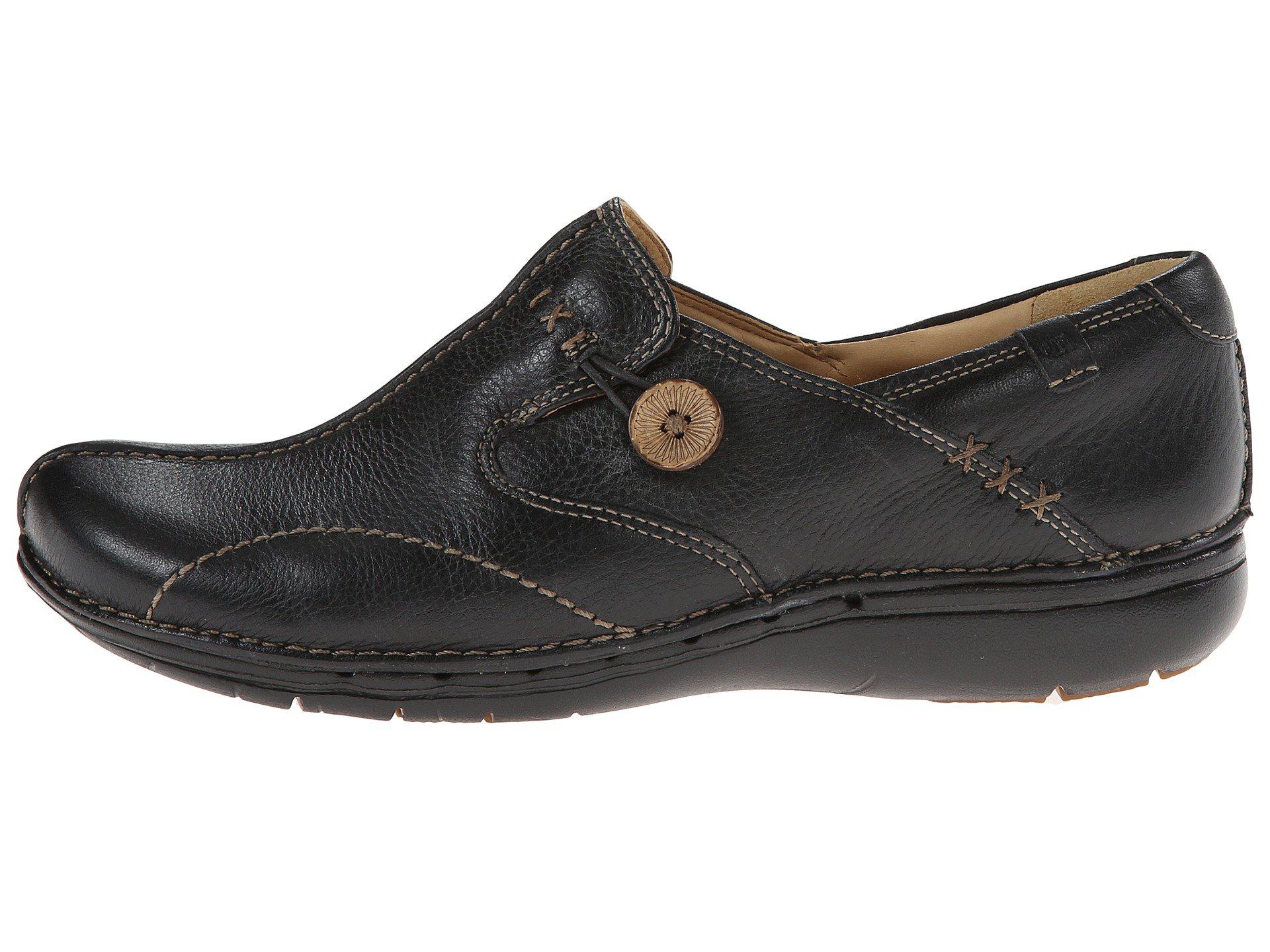 Clarks Un.loop (black Leather) Women�s Slip On Shoes Lyst