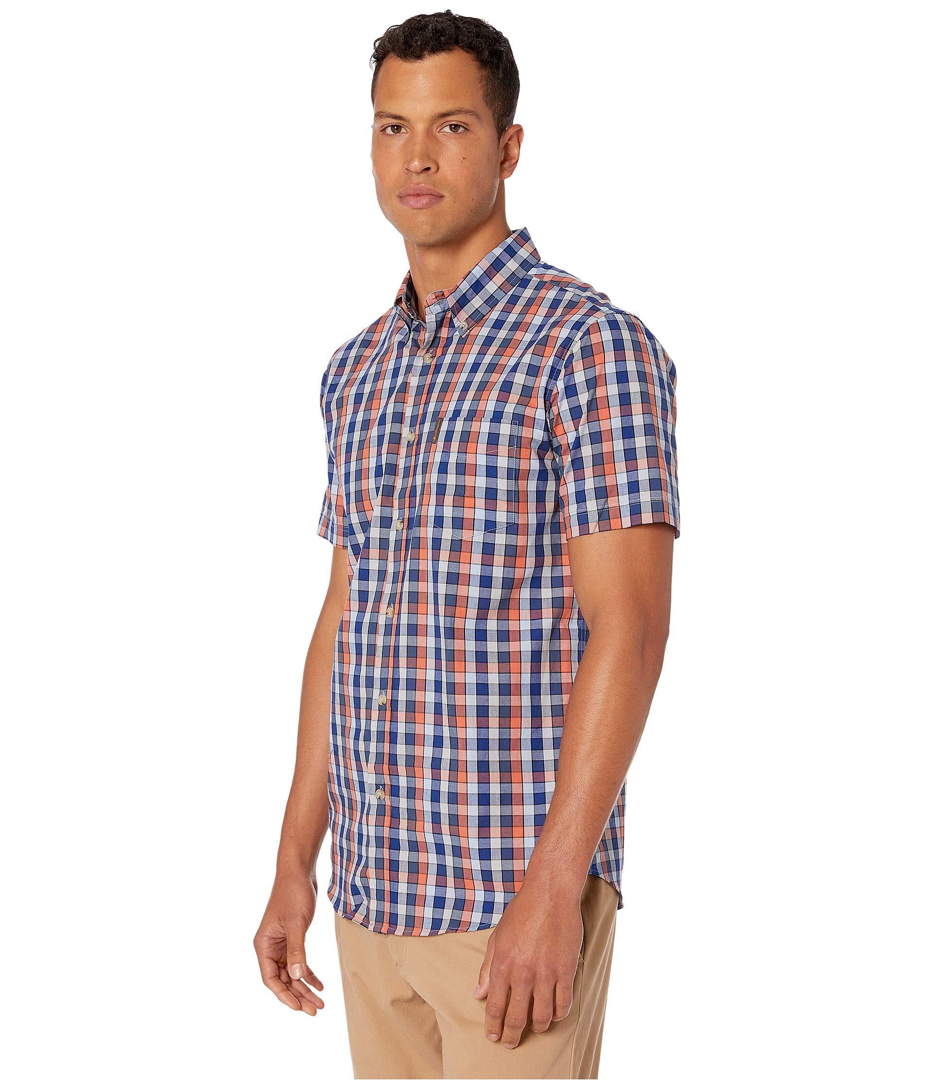 Ben Sherman Cotton Short Sleeve Medium Checker Shirt in Blue for Men - Lyst
