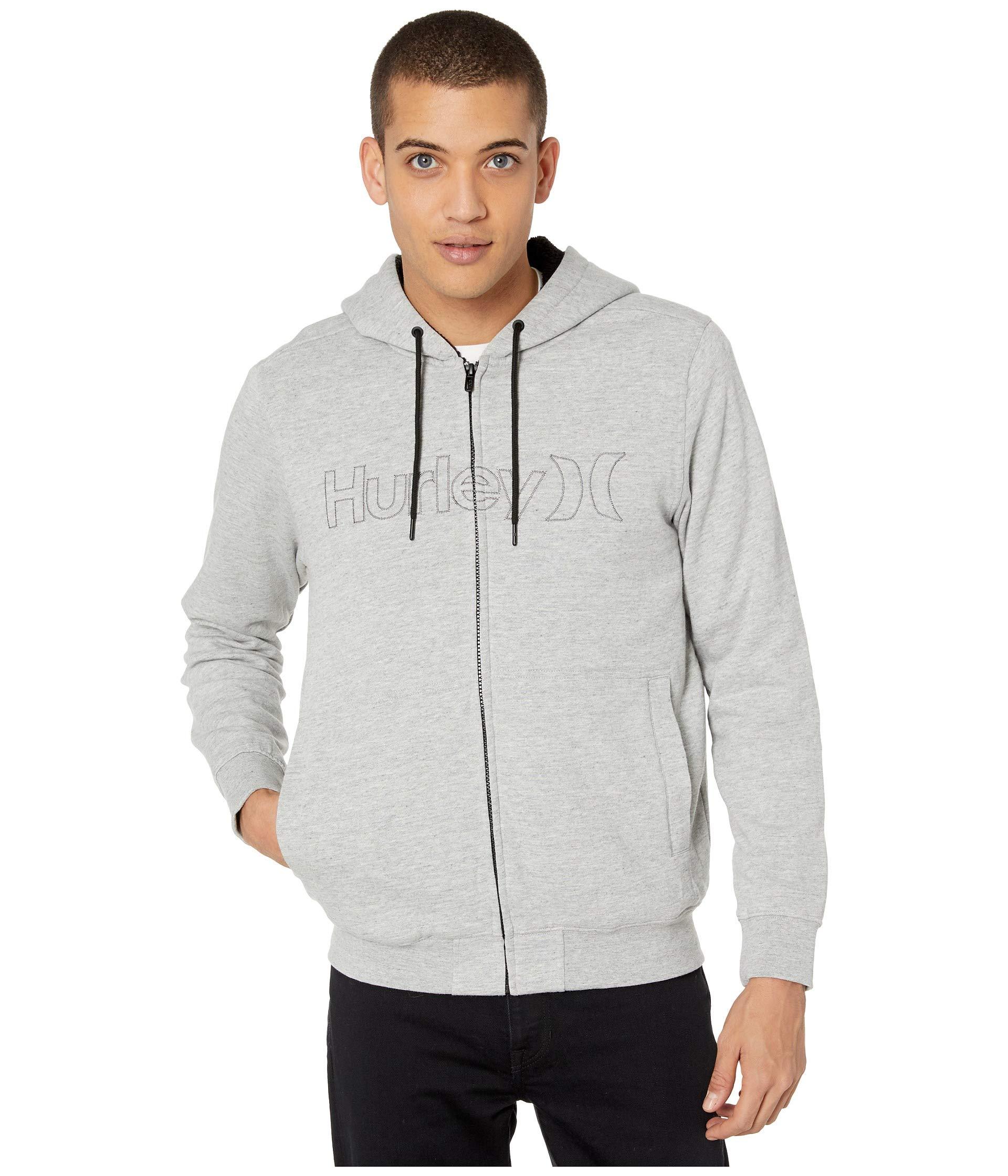 gray sherpa hoodie