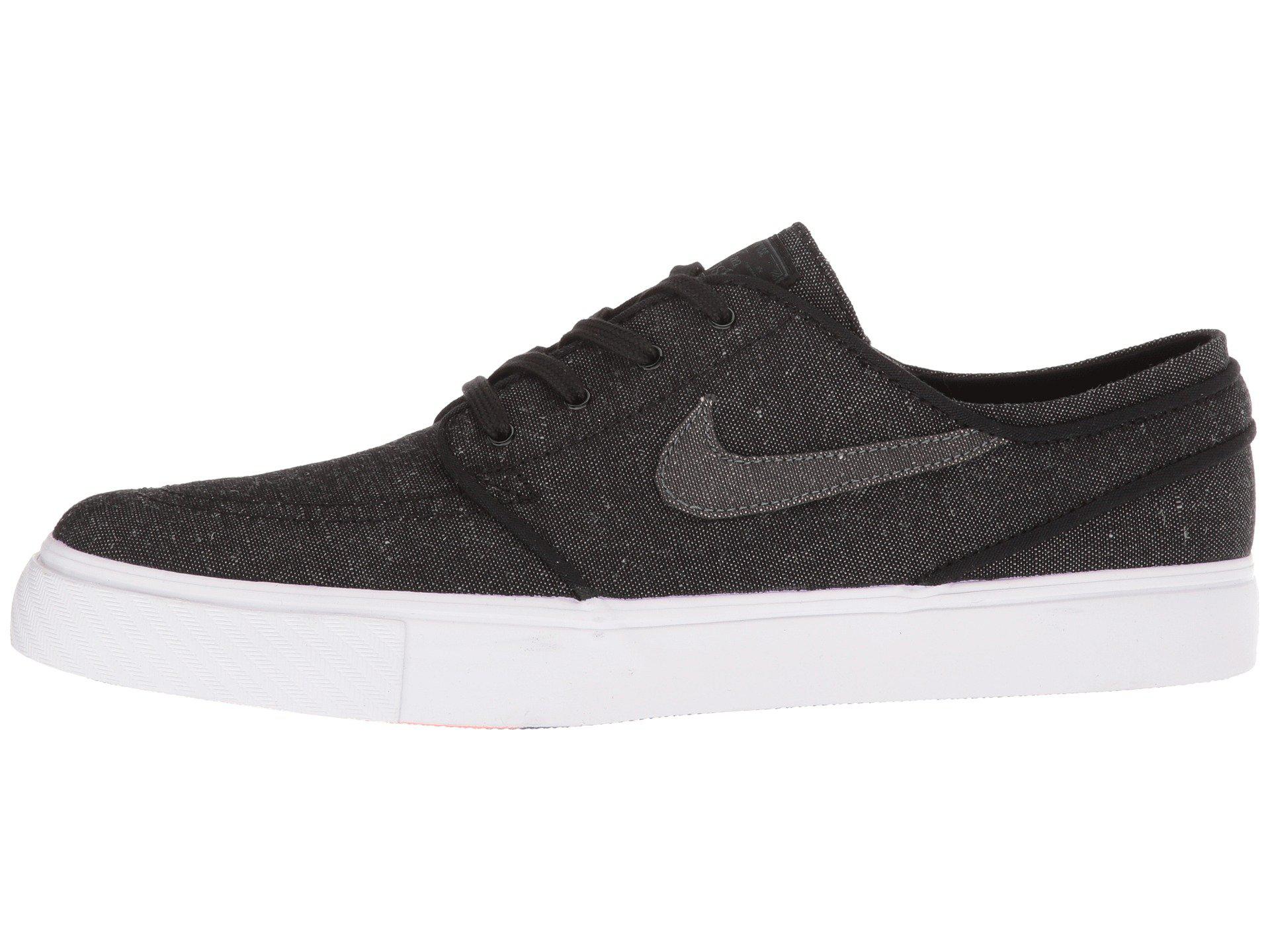 nike sb zoom stefan janoski mono black & anthracite skate shoes