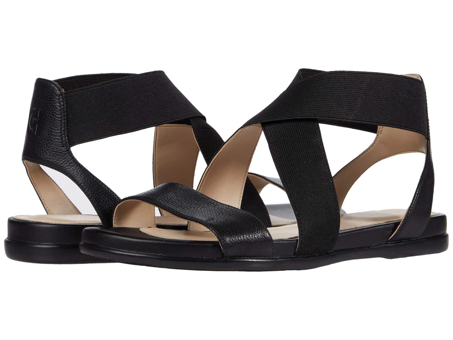 Cole Haan Leather Grand Ambition Elastic Sandal in Black Lyst