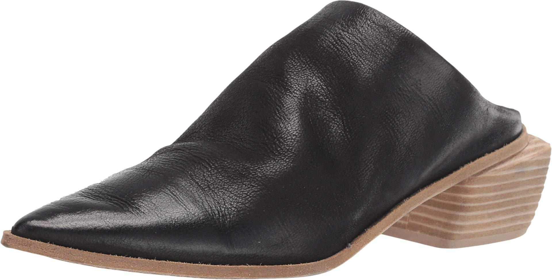 Marsèll Leather Stacked Heel Mule in Black/Natural (Black) Lyst