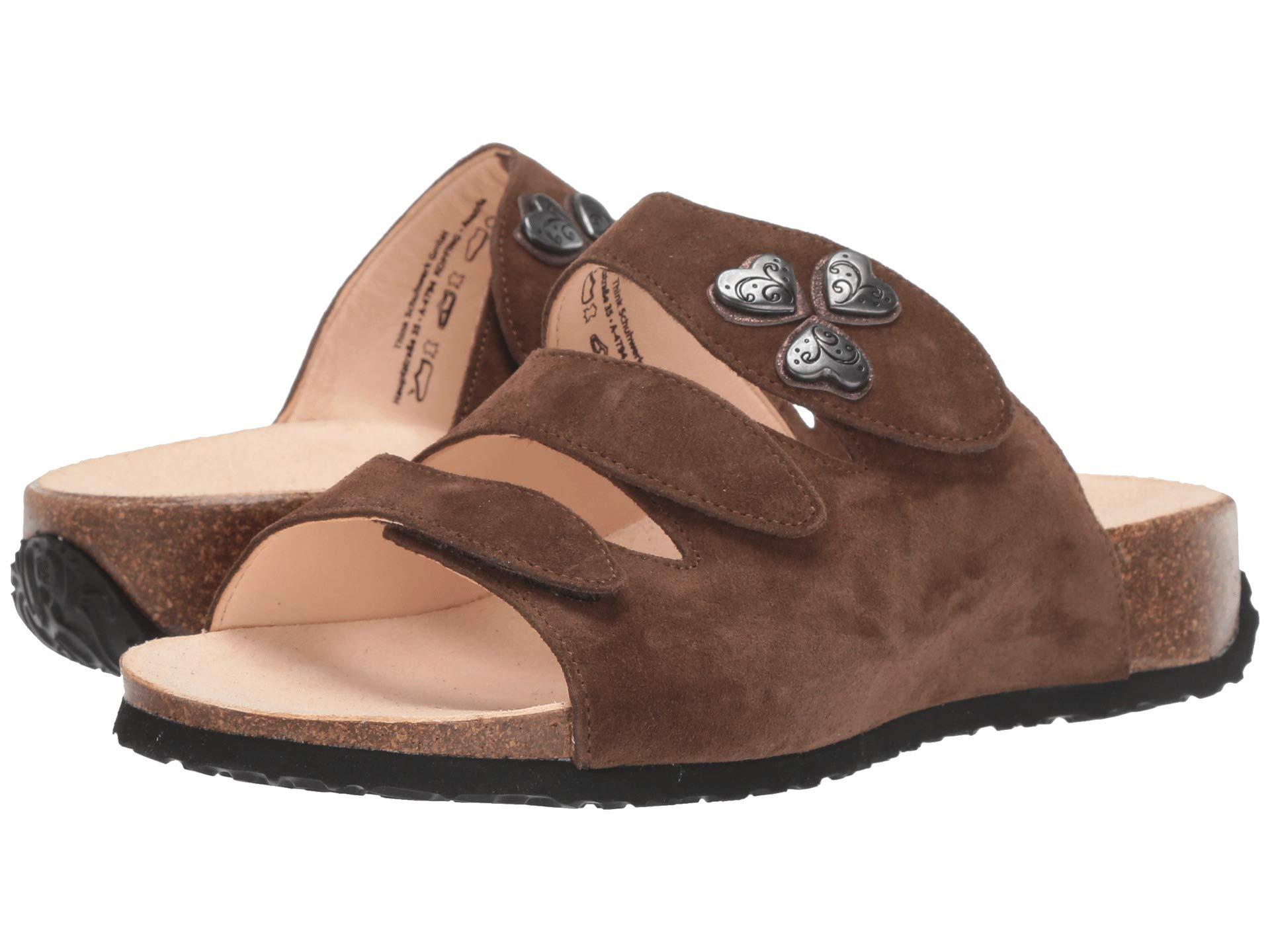 Think! Suede Mizzi Sandal 85733 in Black Lyst