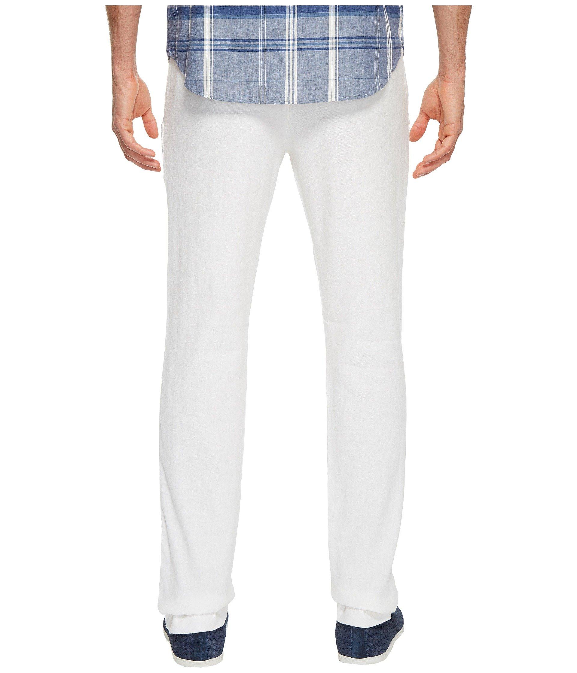 Tommy Bahama Beach Linen Elastic Waist Pants in White for Men - Lyst