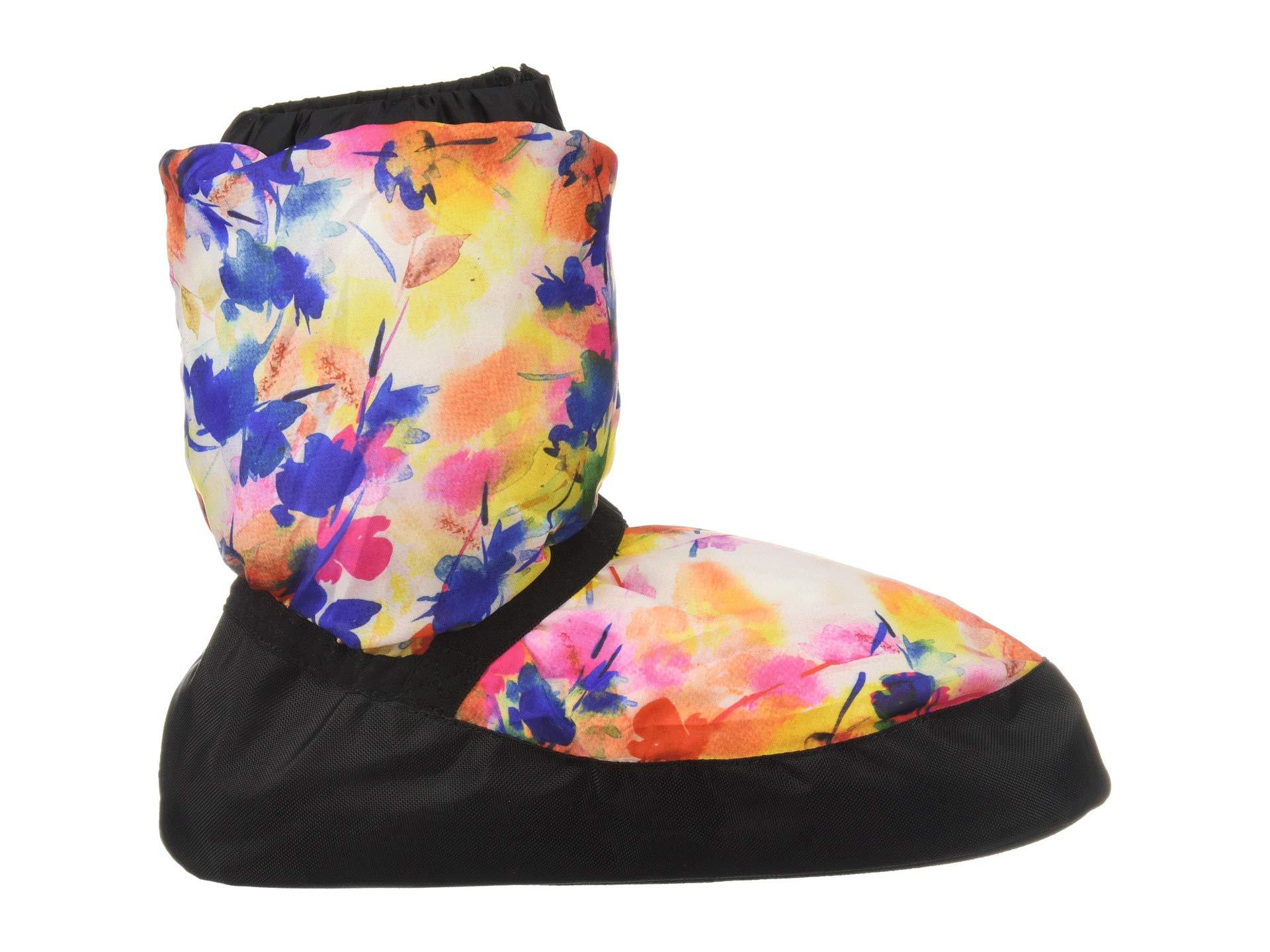 bloch patterned warm up booties